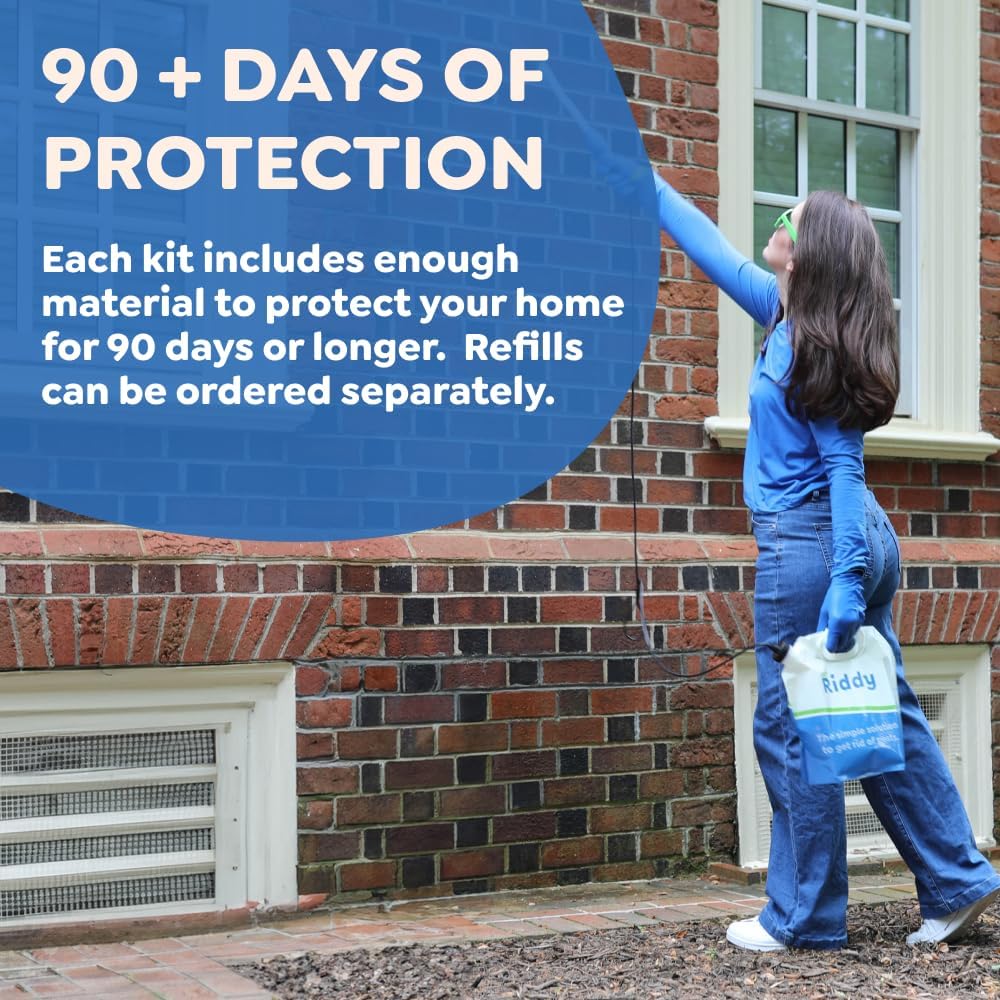 Riddy Pest ProKit, Effective Against 100+ Bugs, Includes Rechargeable Sprayer, Traps, Gloves & Tips Guide, Long-Lasting Barrier for Unwanted Pests Professional-Grade Treatment, Only for California