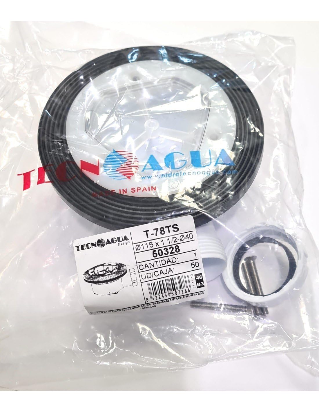 sifones – Valvola doccia Sifonica con vite t-78ts diametro 115