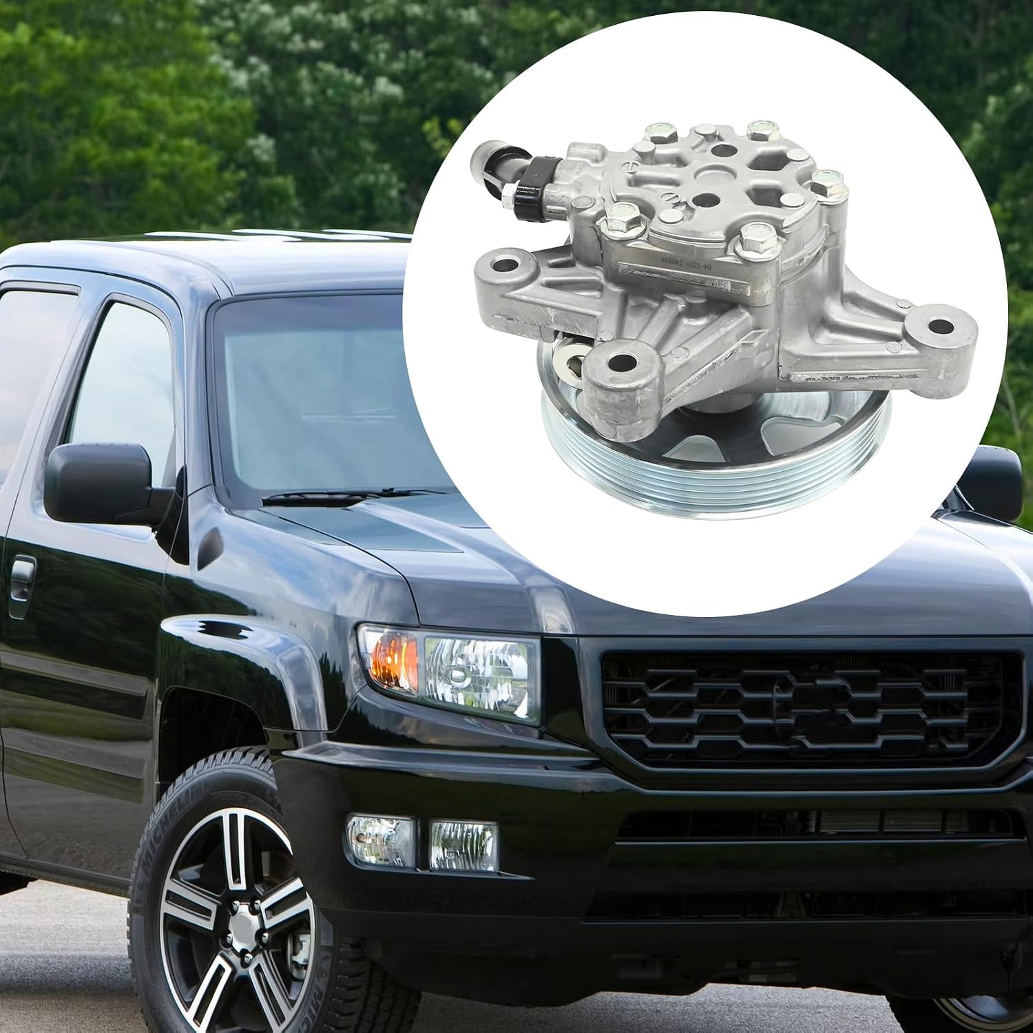 Saihisday 96-665 Power Steering Pump with Pulley Replacement for Honda Odyssey EXL 2011 2012 Replacement for Honda Ridgeline Touring 2014 Replaces 96665 21-534 21534
