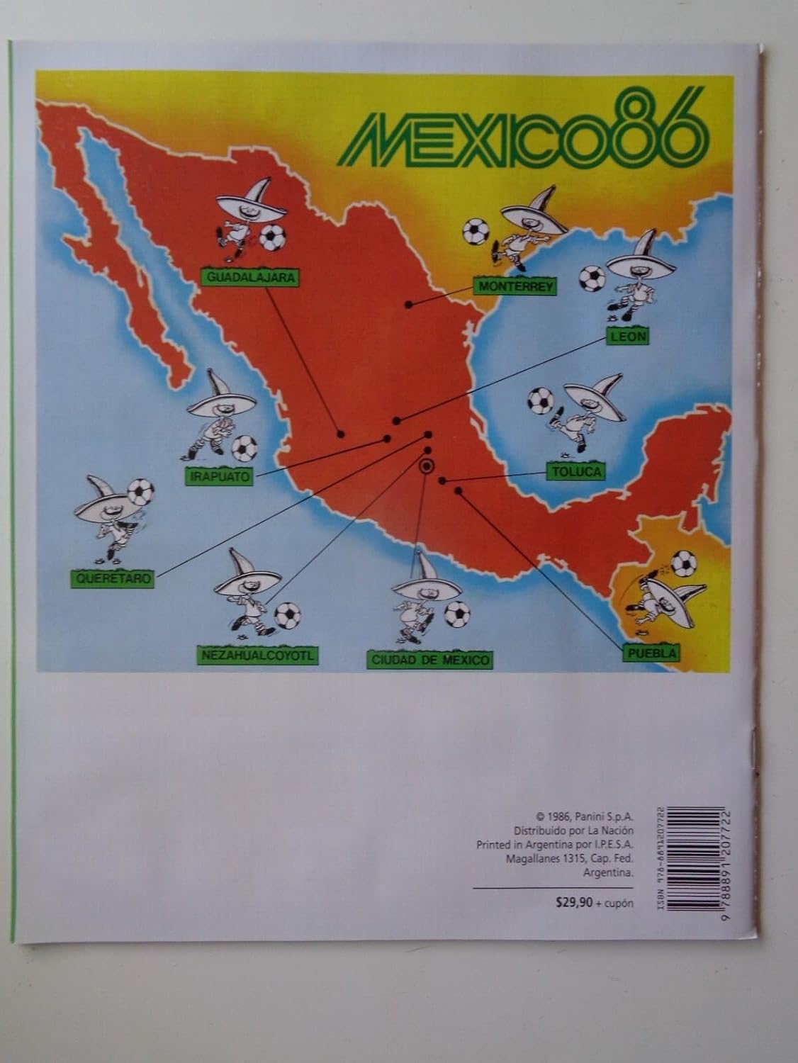 1986 World Cup Sticker Album Mexico Panini Complete Magazine Reprint Official