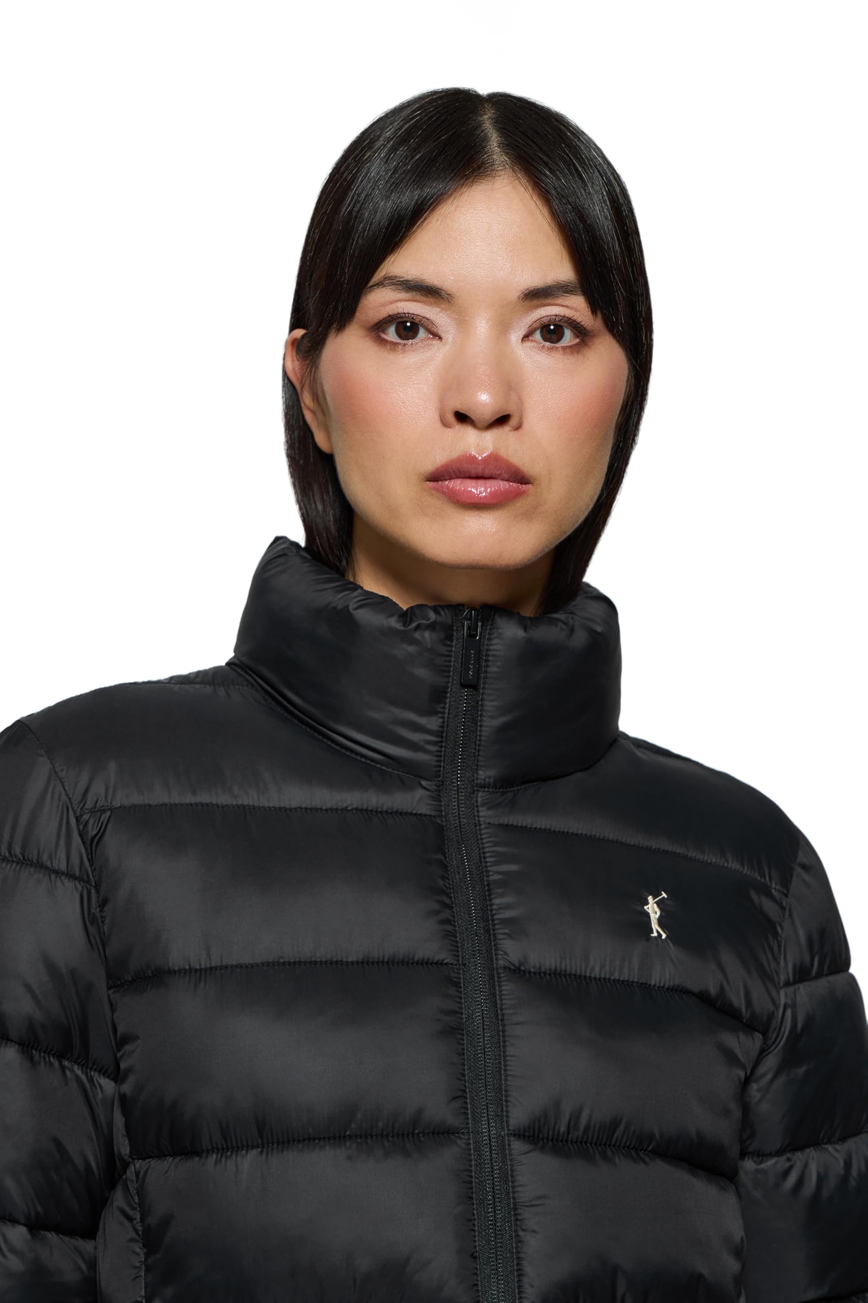 Polo Club Giacca Ultralight da Donna con ricamo e chiusura Zip - Cappotto Invernale