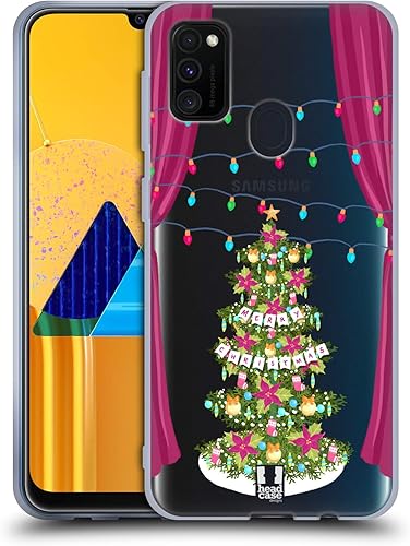 Head Case Designs Traditional Decor Merry Christmas Trees Soft Gel Case Compatible With Galaxy M30s (2019)M21 (2020)