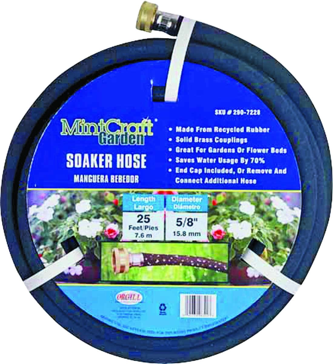 MINTCRAFT HOSE-25-B-53L 5/8-Inch Diameter Soaker Hose, 25-Feet
