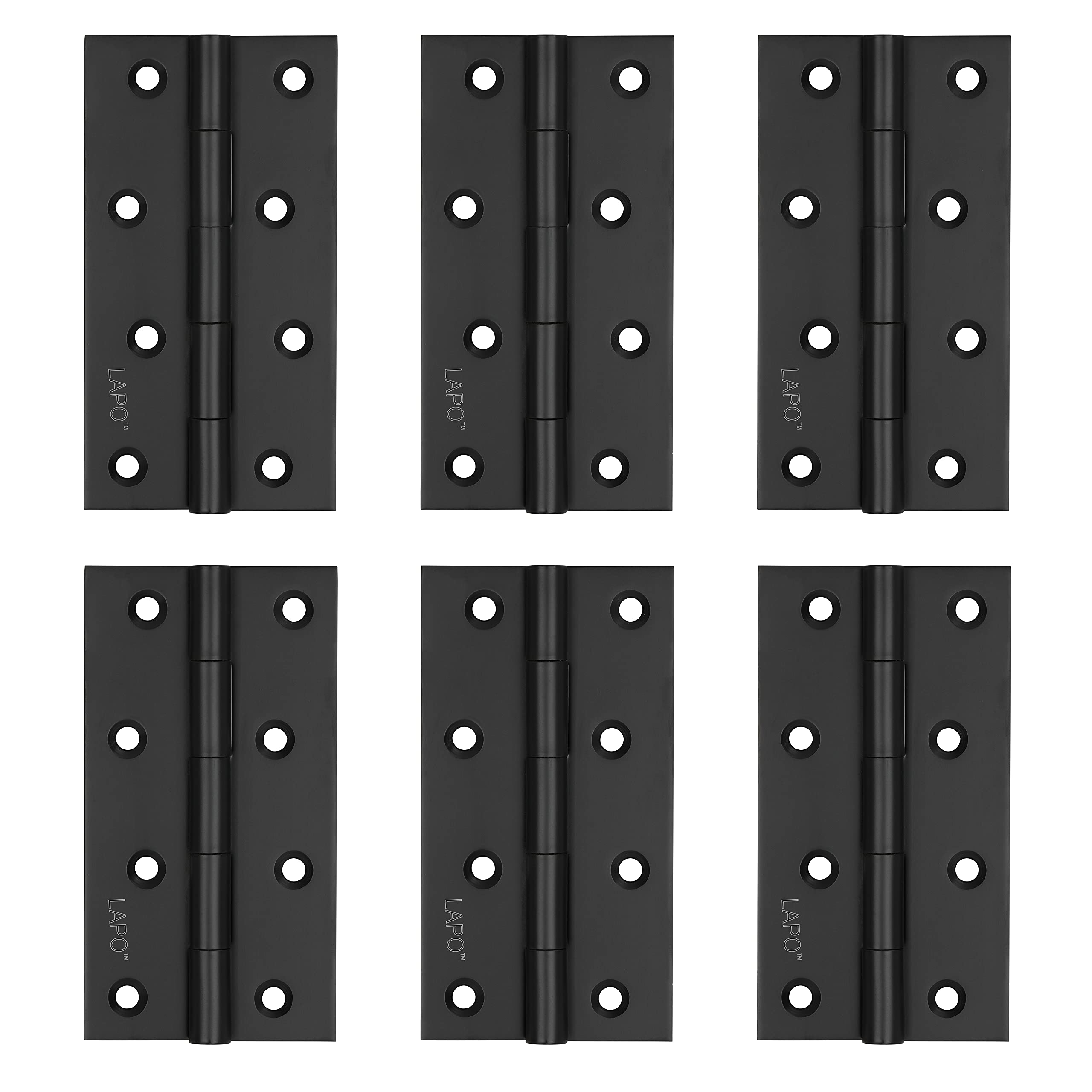 Buy LAPO Premium Stainless Steel Door Butt Hinges, 5 inch x 12 Gauge, 2