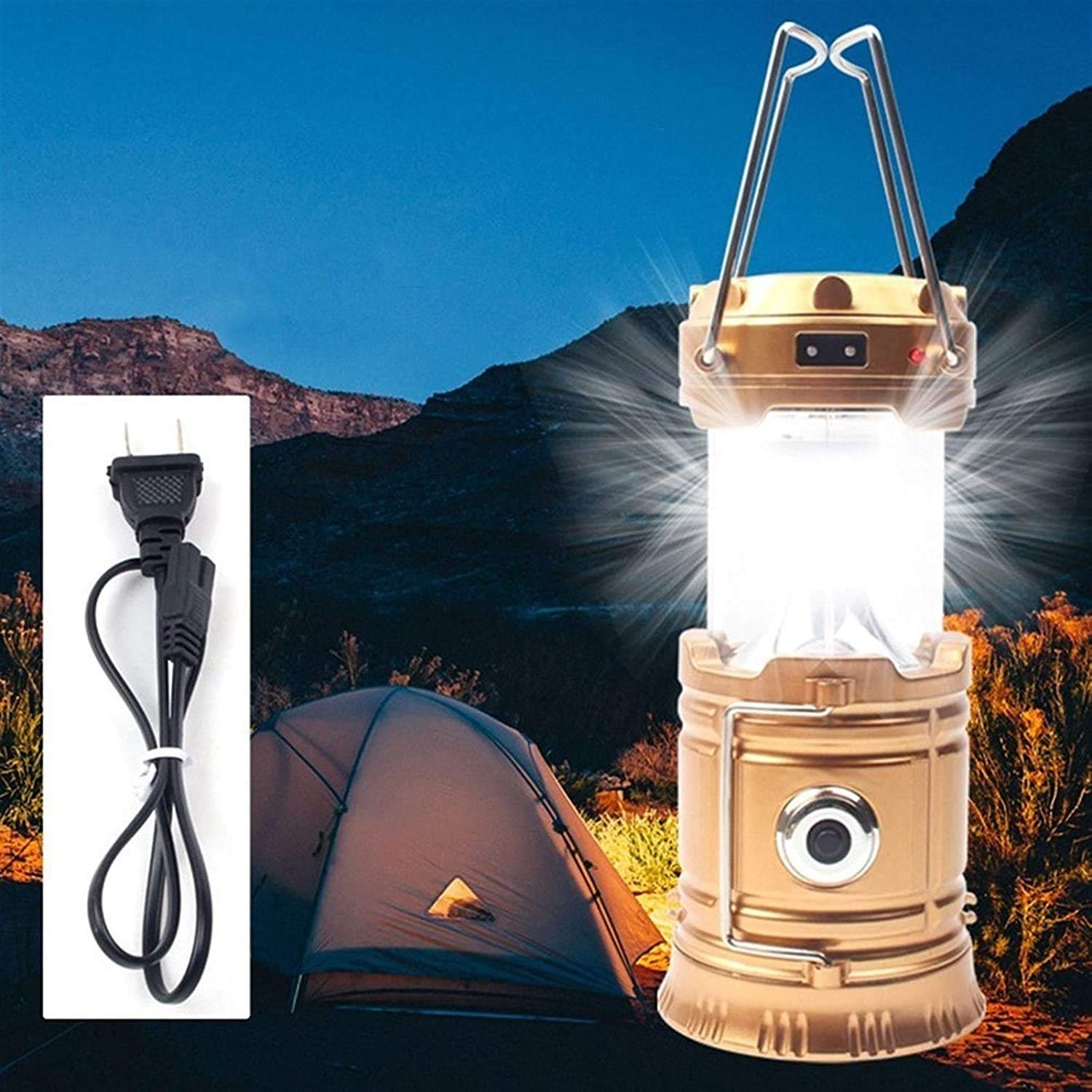 KANBUN Linternas LED para Acampar ADITAM, Luces para Acampar alimentadas por batería o con Carga USB, Linterna para Exteriores, Adecuada para Acampar, IR de excursión Quality Goods