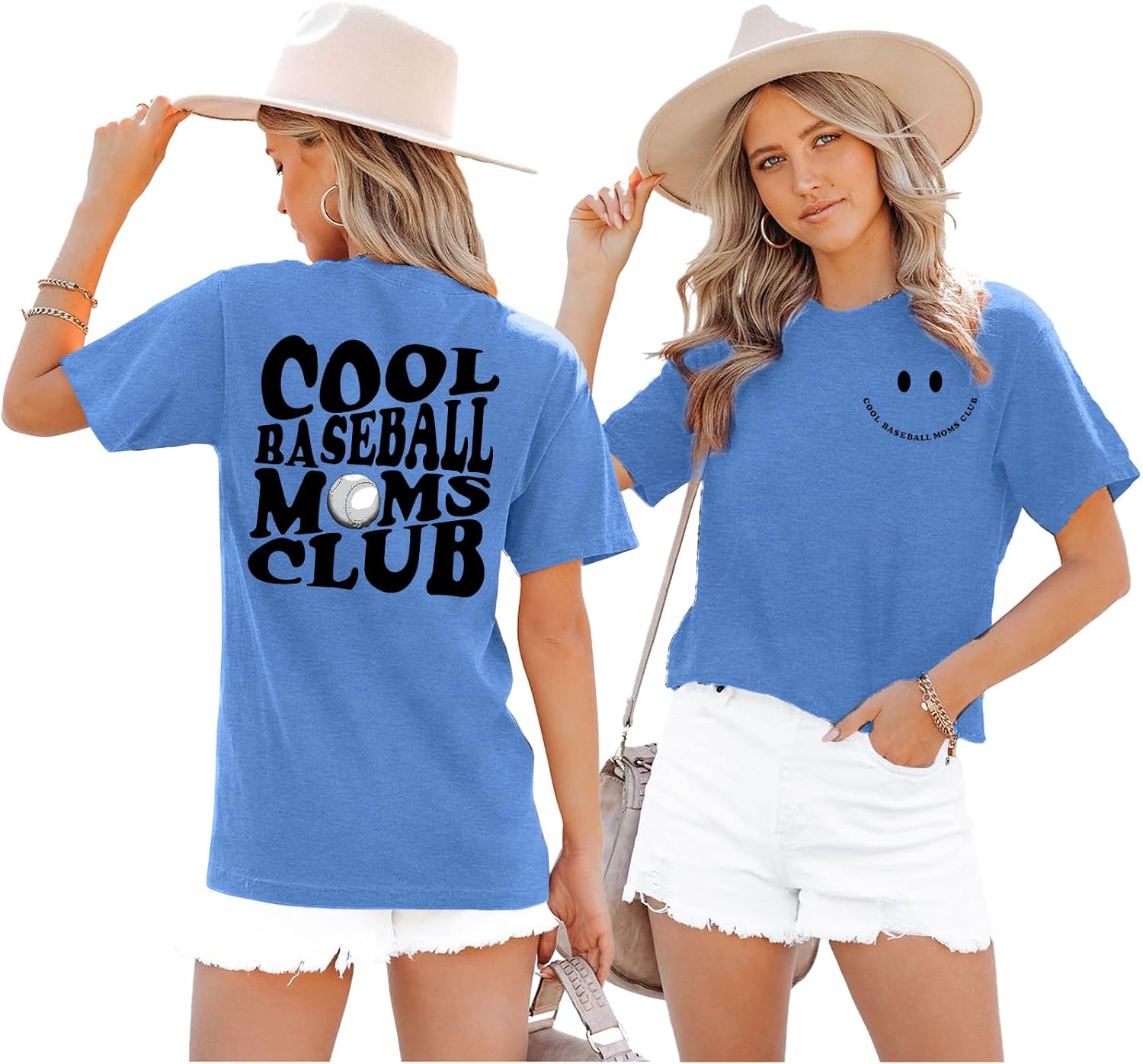 Baseball Mom Shirt Women Cool Baseball Moms Club T Shirt Graphic Baseball Mom Gift Tee Game Day Baseball Tops - Image 3