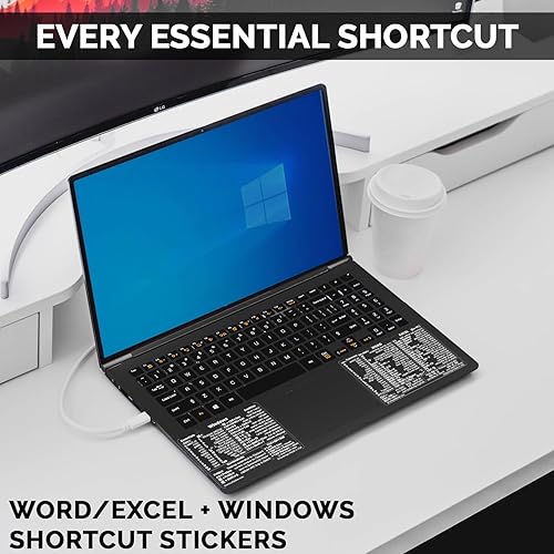 Miniatura 9 de SYNERLOGIC Windows  WordExcel para Windows Guía de referencia rápida para teclado de acceso directo vinilo sin residuos negropequeñocombinado2juegos