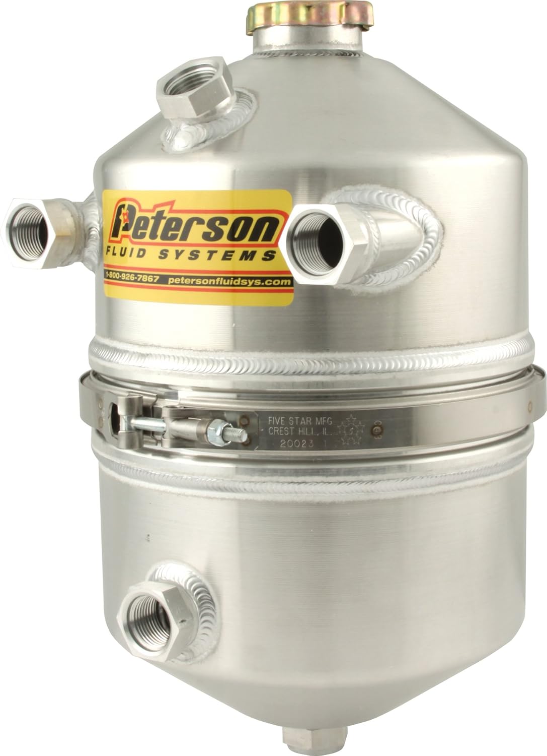 Peterson Fluid Systems 08-0010 3 Gallon Dual Inlet Oil Tank