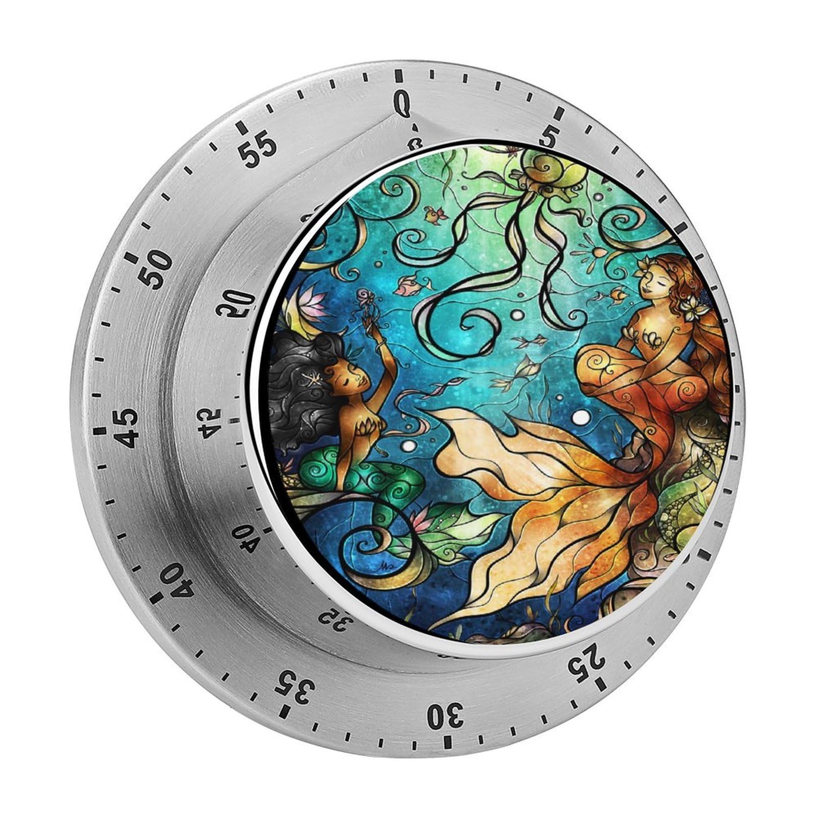 Under The Sea Circular Rotating Timer, Suitable for Kitchen and Bedroom