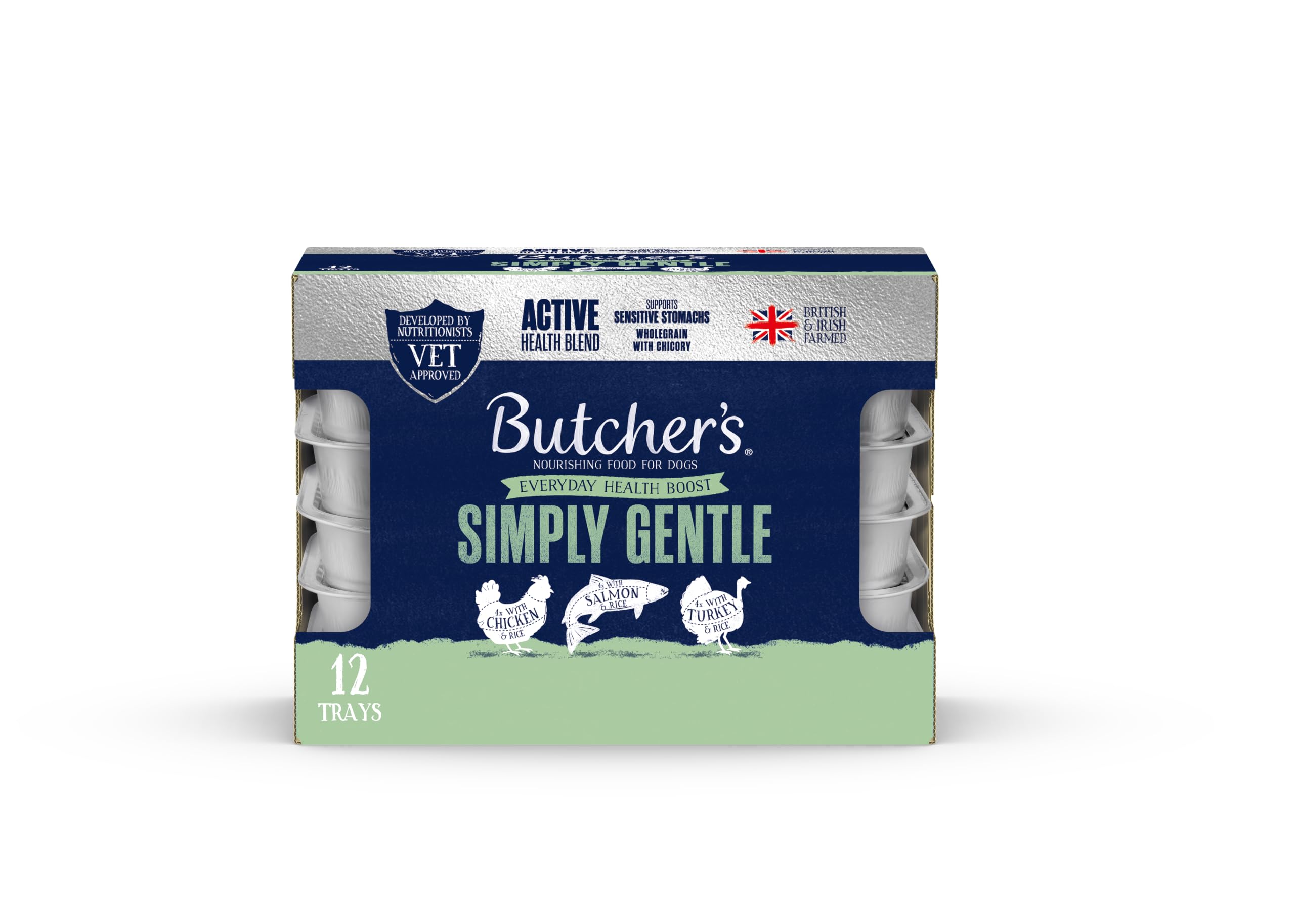 Butcher's Complete Wet Tray Adult Dog Food Simply Gentle Pack 12x150g