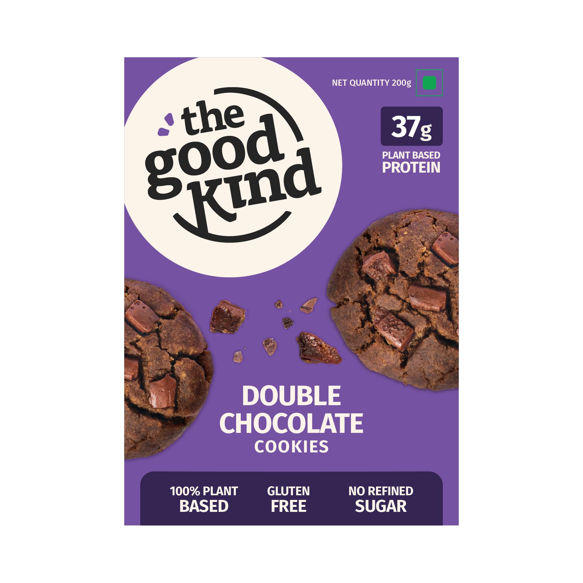 The Good Kind Double Chocolate Cookies | High Protein Cookies with Almond Butter & Millets | Gluten-Free, Vegan & Palm Oil-Free | Sweetened with Khandsari (Cane) Sugar and Date Syrup | Pack Of 2-image-25