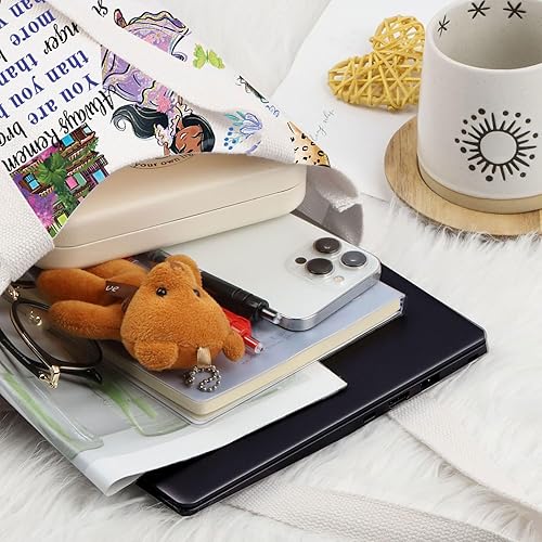 Miniatura 3 de LEVLO Bolsa de maquillaje cosmética de la familia mágica regalo del amante de la película de dibujos animados maquillaje cremallera bolsa bolsa,