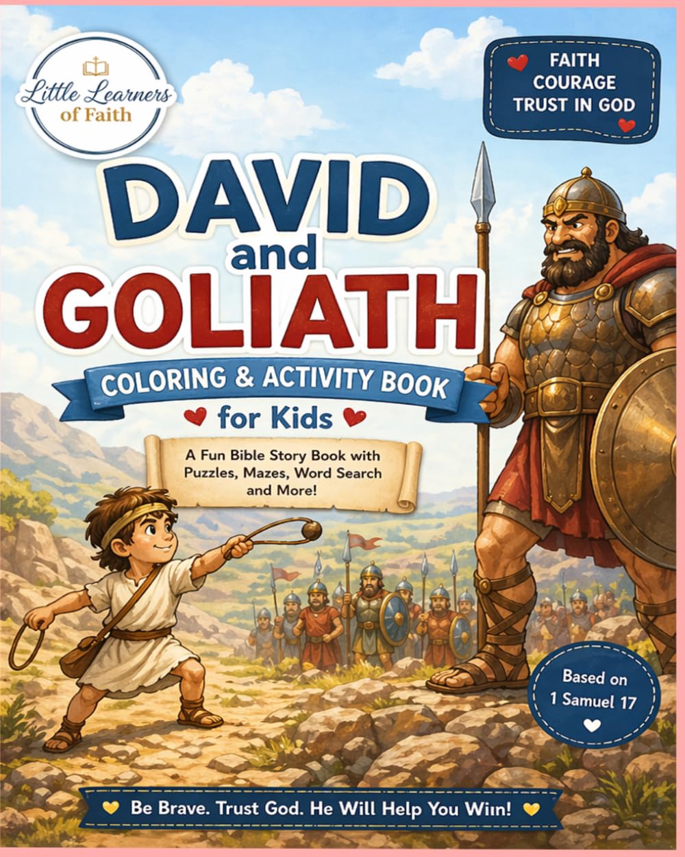 David and Goliath: A Christian Coloring and Activity Books for Kids
