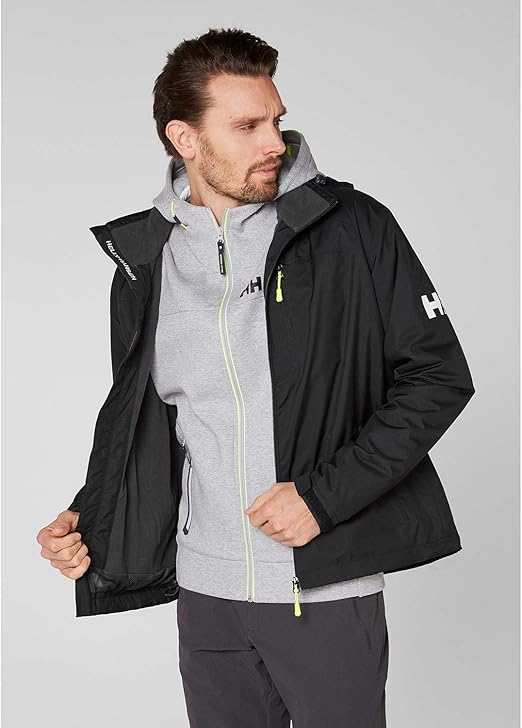 helly hansen crew hooded midlayer jacket navy