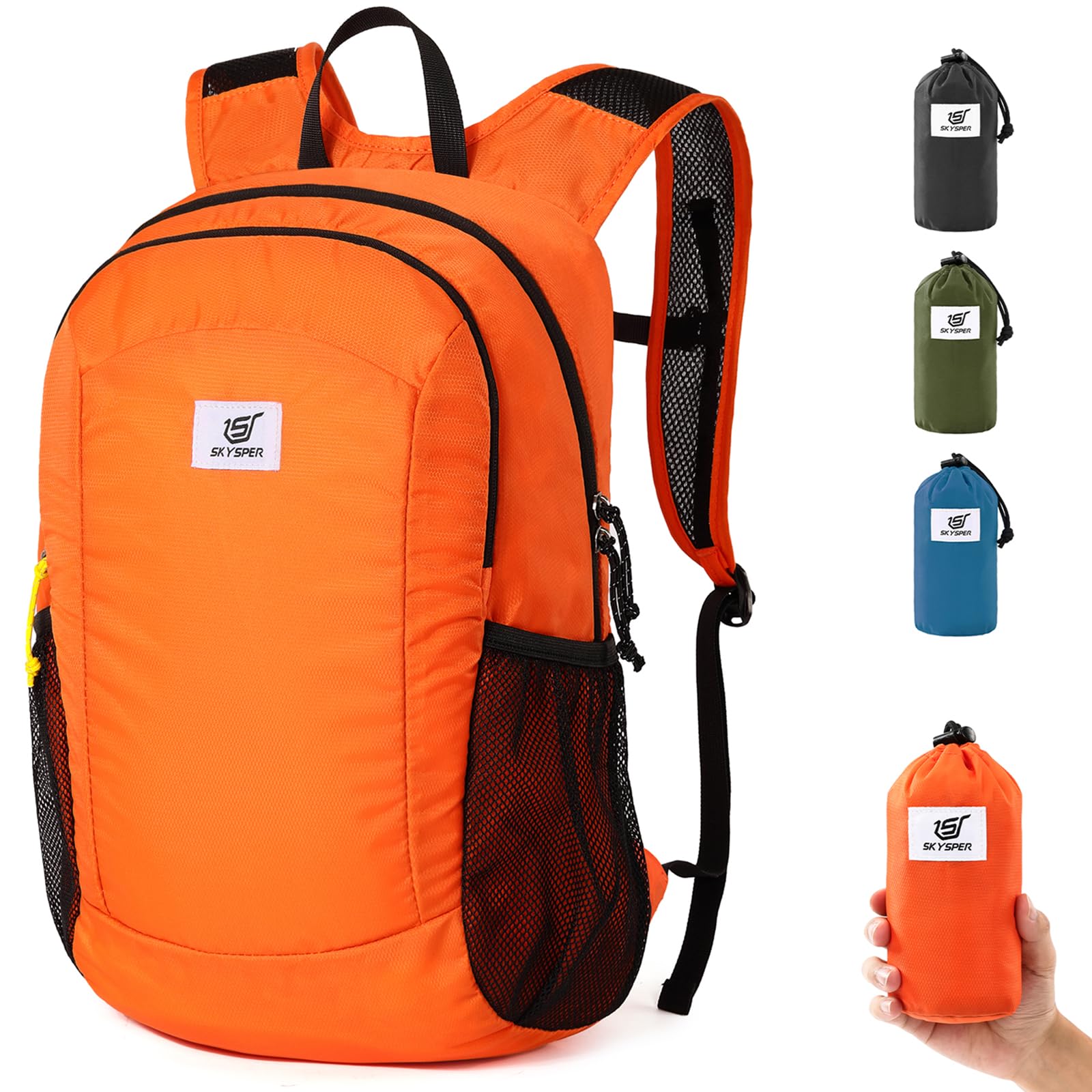 SKYSPER ISHELL16 Zaino Ultraleggero Pieghevole Antivol | 16L Unisex - Trekking, Viaggio & Campeggio