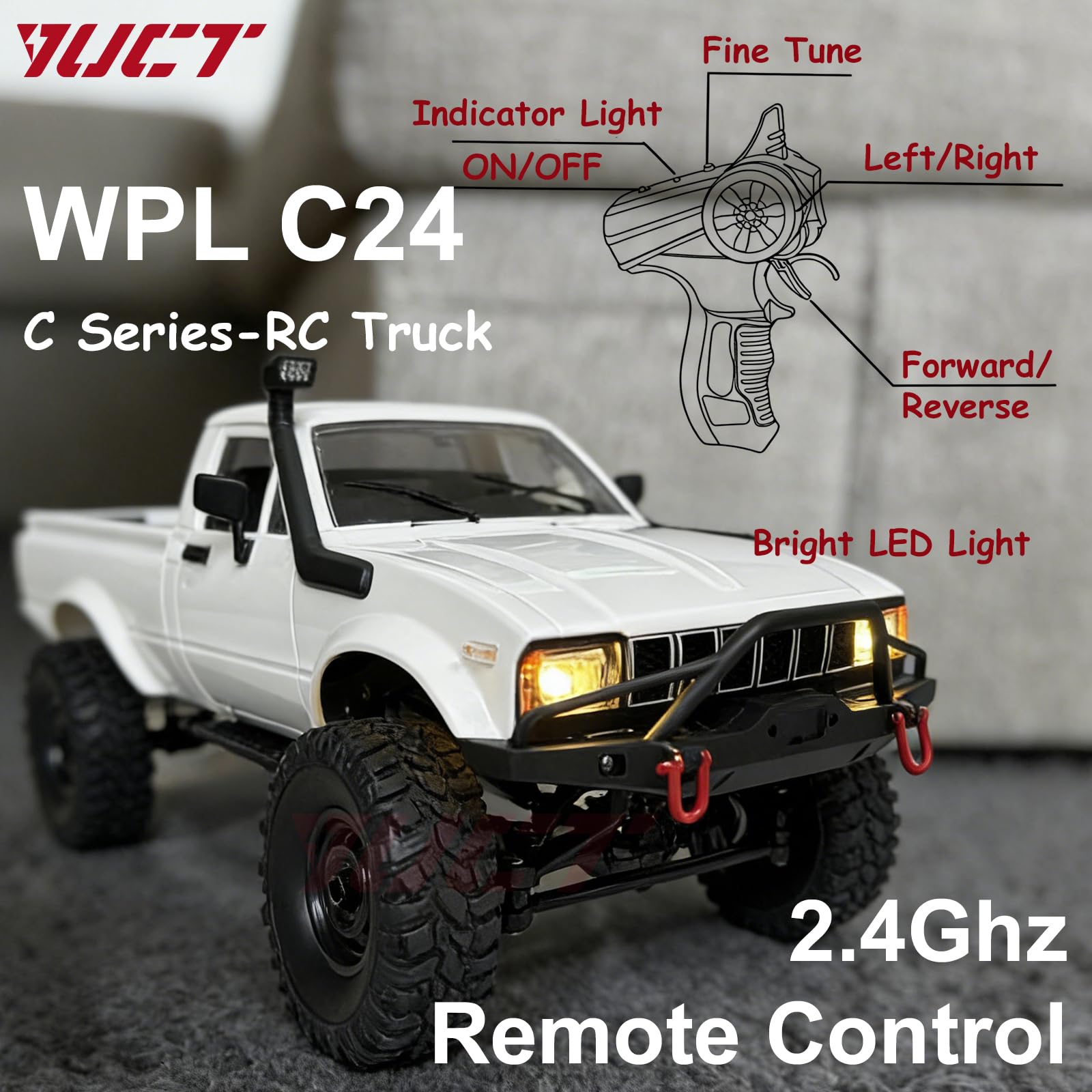 Amazon.co.jp: YUCT WPL C24-1 1/16 RCクローラー 4x4 RCトラック