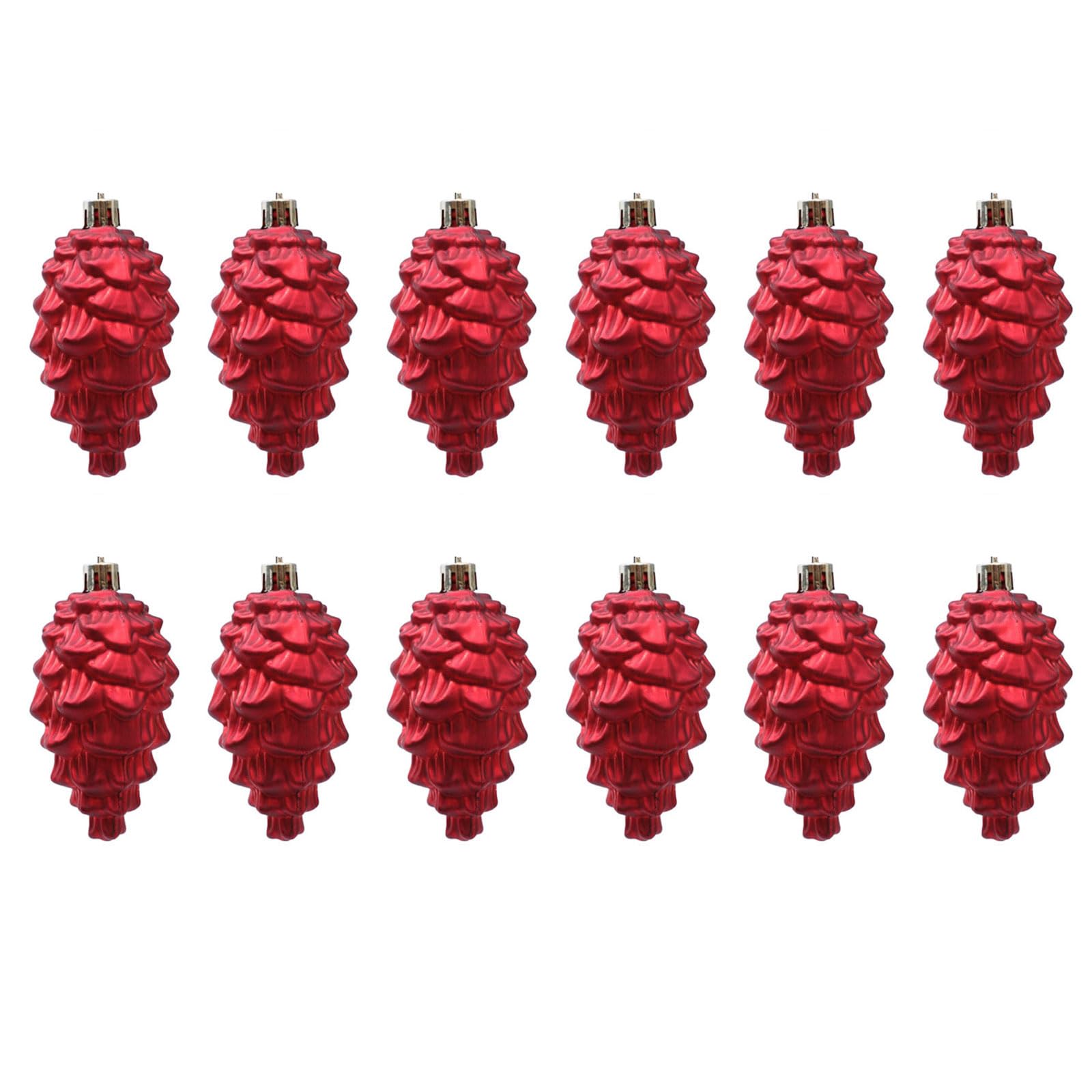 KAQNTUD Pine Cone Christmas Decoration, Set of 2, Non-Traditional Design, Festive Hanging Ornaments for Home and Retail Festival, Pine Cones Decoration