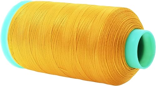 Miniatura 103 de Mandala Crafts Hilos de coser resistentes de nailon consolidado, hilo para tejer jeans de cuero, hilos de tapicería marina al aire libre, Beige