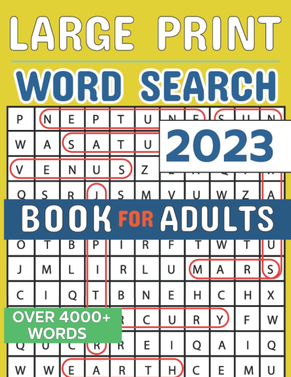 Buy 2023 Word Search Large Print Book for Adults 4000+ Large Print