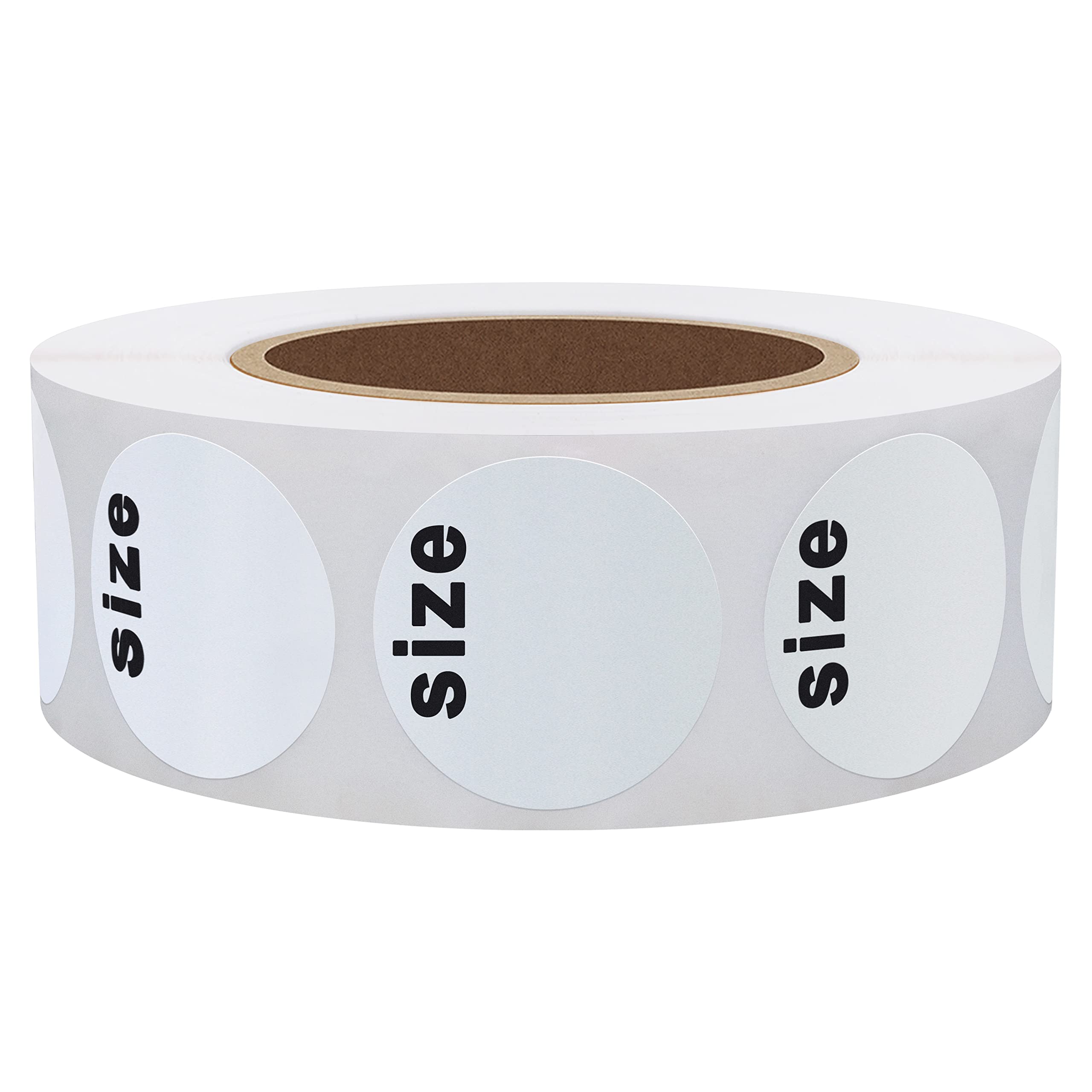 Wide Fit Sticker Snapklik.com : Hybsk White Blank Clothing Size Stickers 1 Inch Round ...