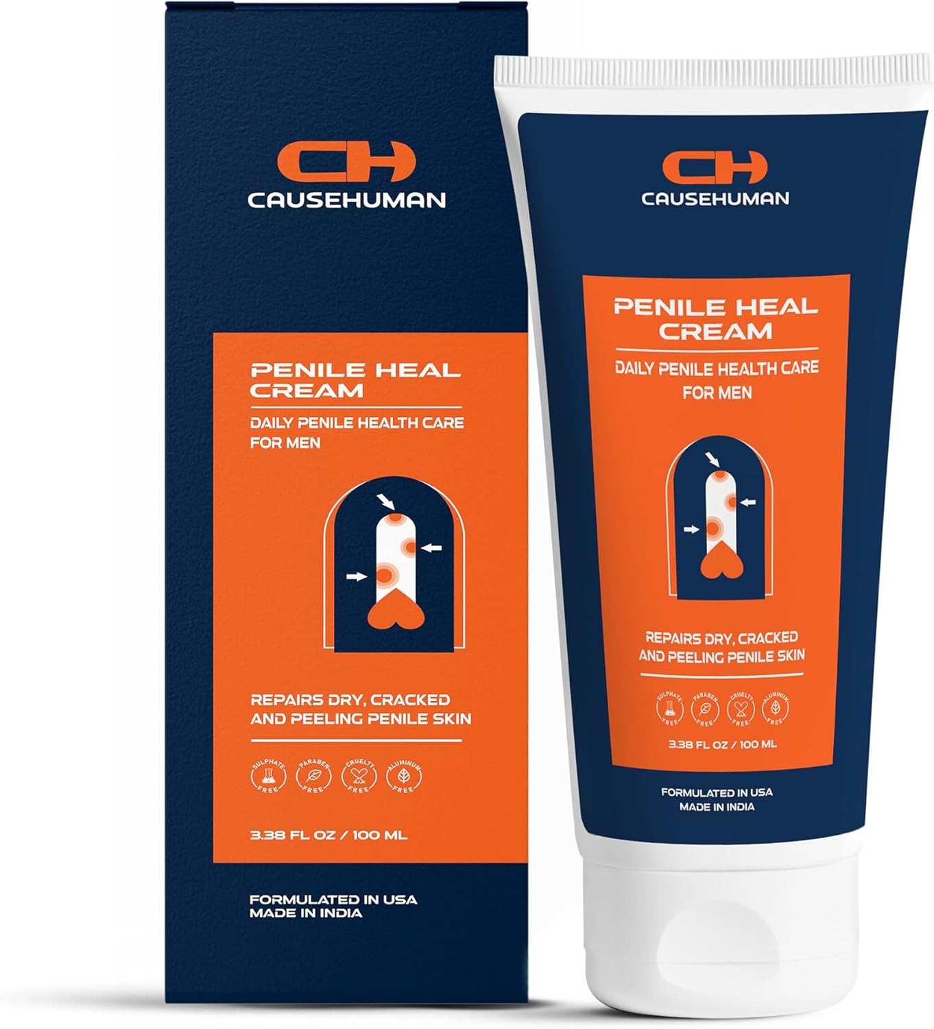 CAUSEHUMAN Penile heal cream for phimosis, redness, dryness, and