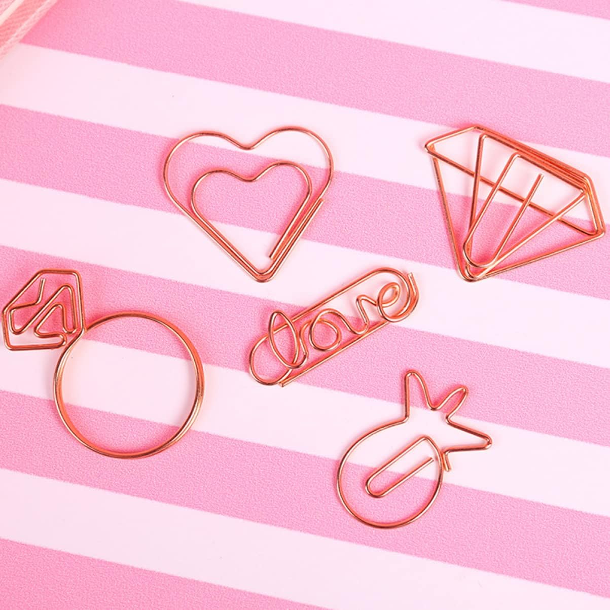 20pcs Metal Cartoon Paper Clips Bookmark Set for Office School Use image 5