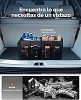 Vista 7 de HOTOR Organizador de Maletero - Organizador de Coche, Organizador de Maletero Plegable para SUVs y Sedanes, Organización de Coche Resistente