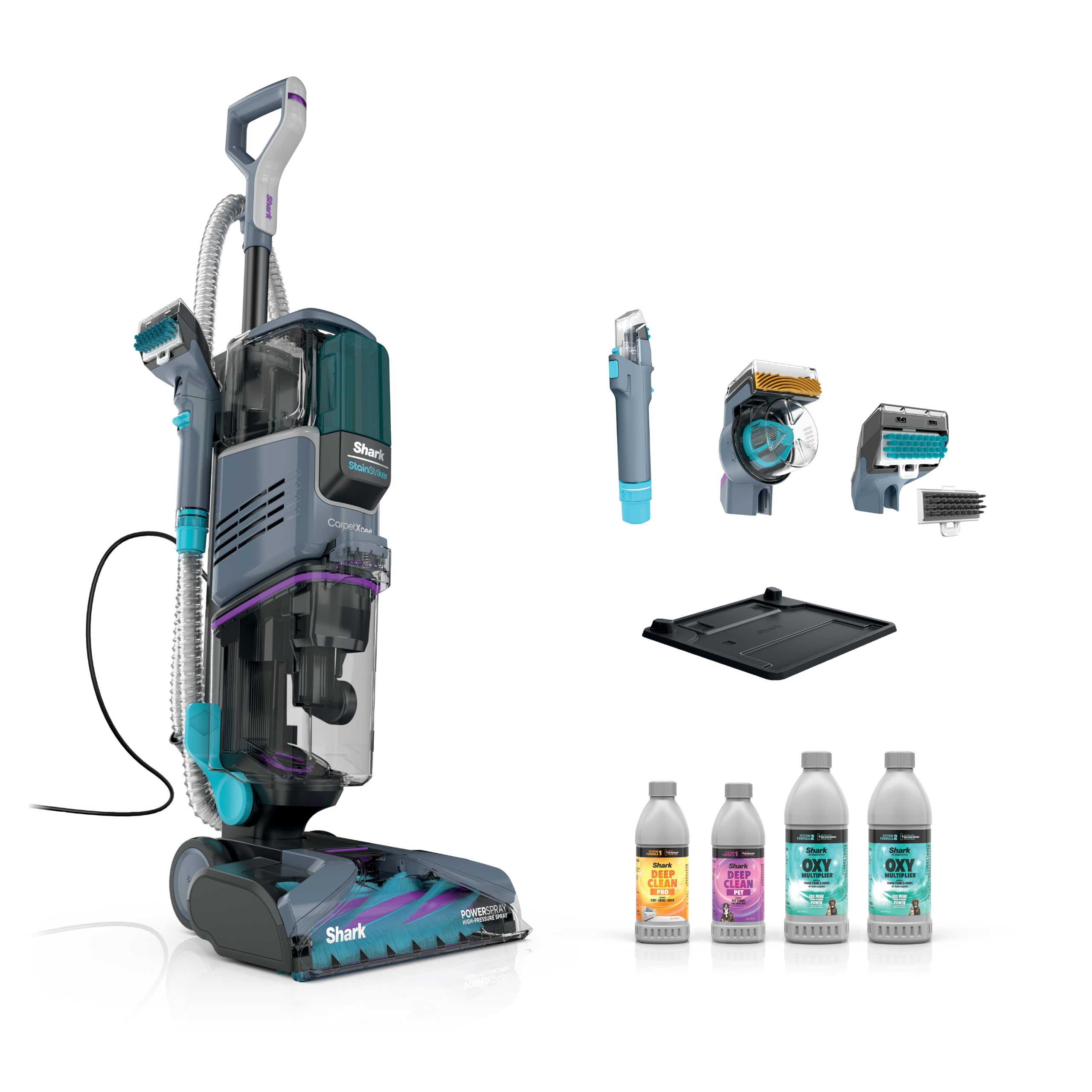 Shark CarpetXpert StainStriker Carpet &amp; Rug Cleaner, 4 Tools + Tray, EX234