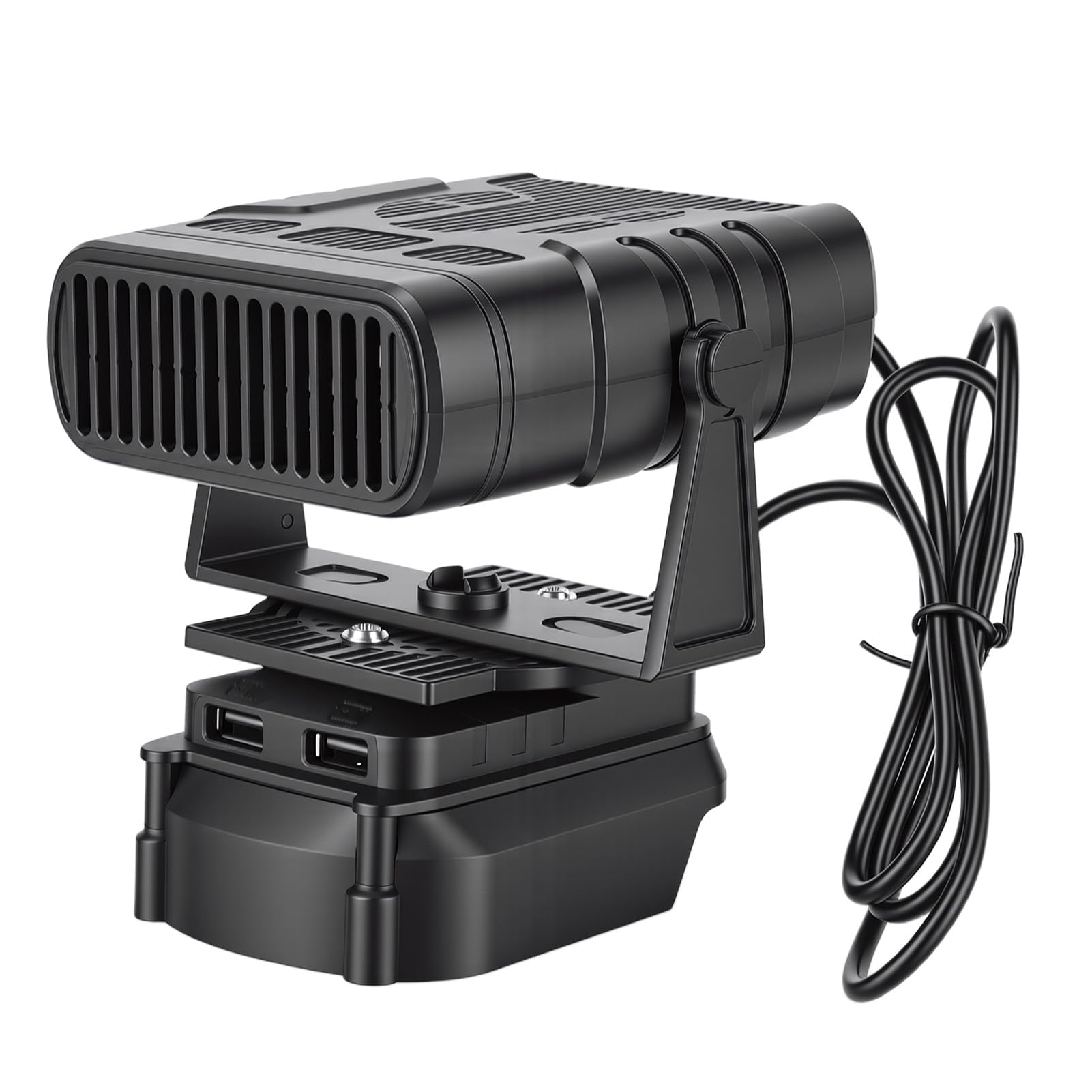 Hyuduo Cordless Space Heater Battery Powered Portable Heater for BL1830 BL1850 BL1840 2 Mode 30dB Quiet with Dual