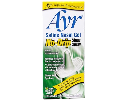 Miniatura 2 de Ayr Gel nasal salino sin goteo en aerosol sinusal, aloe hidratante, 0.75 onzas líquidas (paquete de 4)