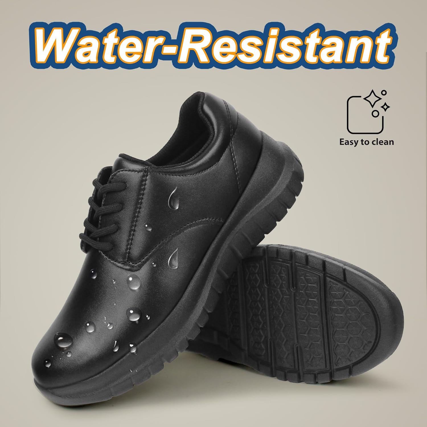 Hawkwell Women's Lace Up Lightweight Water Resistant Nurse Shoes Slip Resistant Healthcare Work Shoes - Image 4