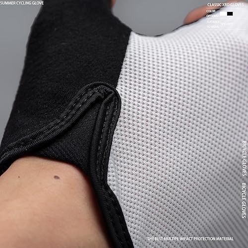 Miniatura 4 de Guantes de ciclismo Antideslizante, almohadilla XRD que absorbe los golpes, guantes de ciclismo MTB ligeros y transpirables para hombres y mujeres