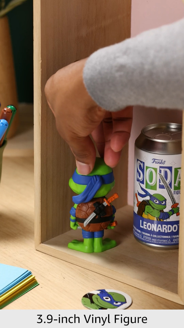 Funko Vinyl SODA: Teenage Mutant Ninja Turtles - (Teenage Mutant Ninja Turtles (TMNT)) - Michelangelo - 1/6 Odds For Rare Chase Variant - Tartarughe Ninja - Figura in Vinile da Collezione