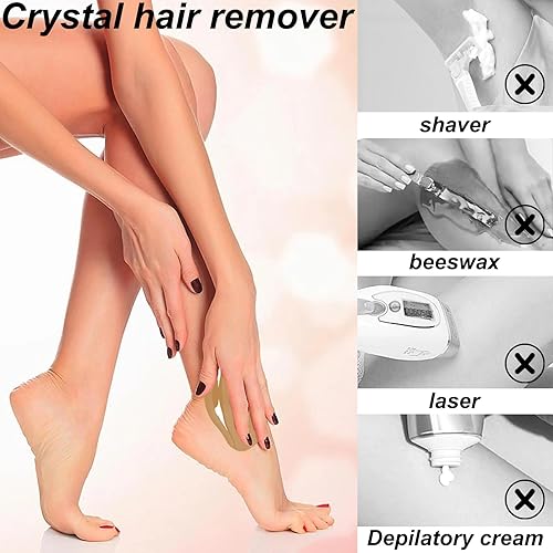 Miniatura 5 de YMCHE-MG02 - Borrador de pelo mágico para exfoliación sin dolor, removedor de pelo de cristal reutilizable para mujeres y hombres, removedor de pelo