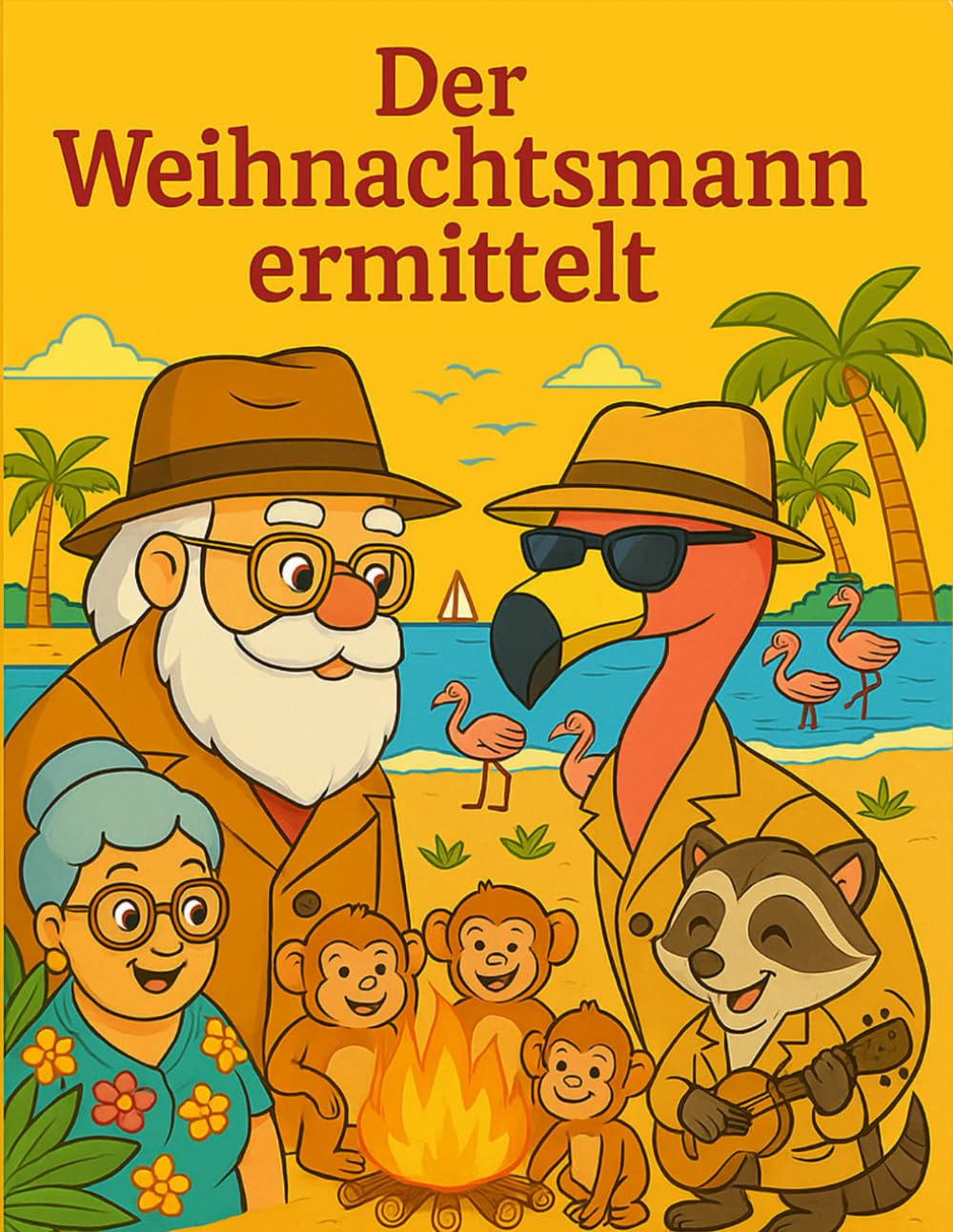 Der Weihnachtsmann ermittelt: Ein Weihnachtsabenteuer zum Lesen und Ausmalen