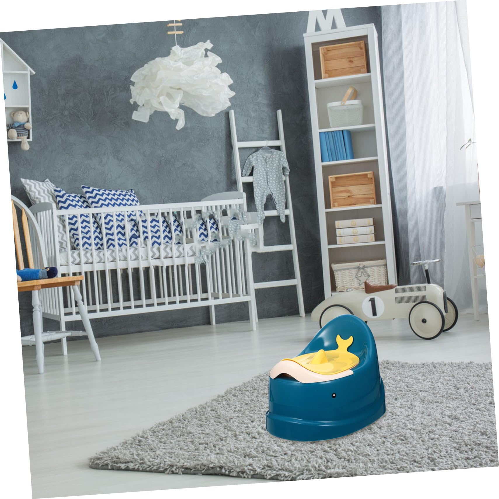 Inodoro de Entrenamiento Material Pp para ir al Baño Reusable Asiento Portátil para Niños Pequeños Adecuado para Viaje y Coche