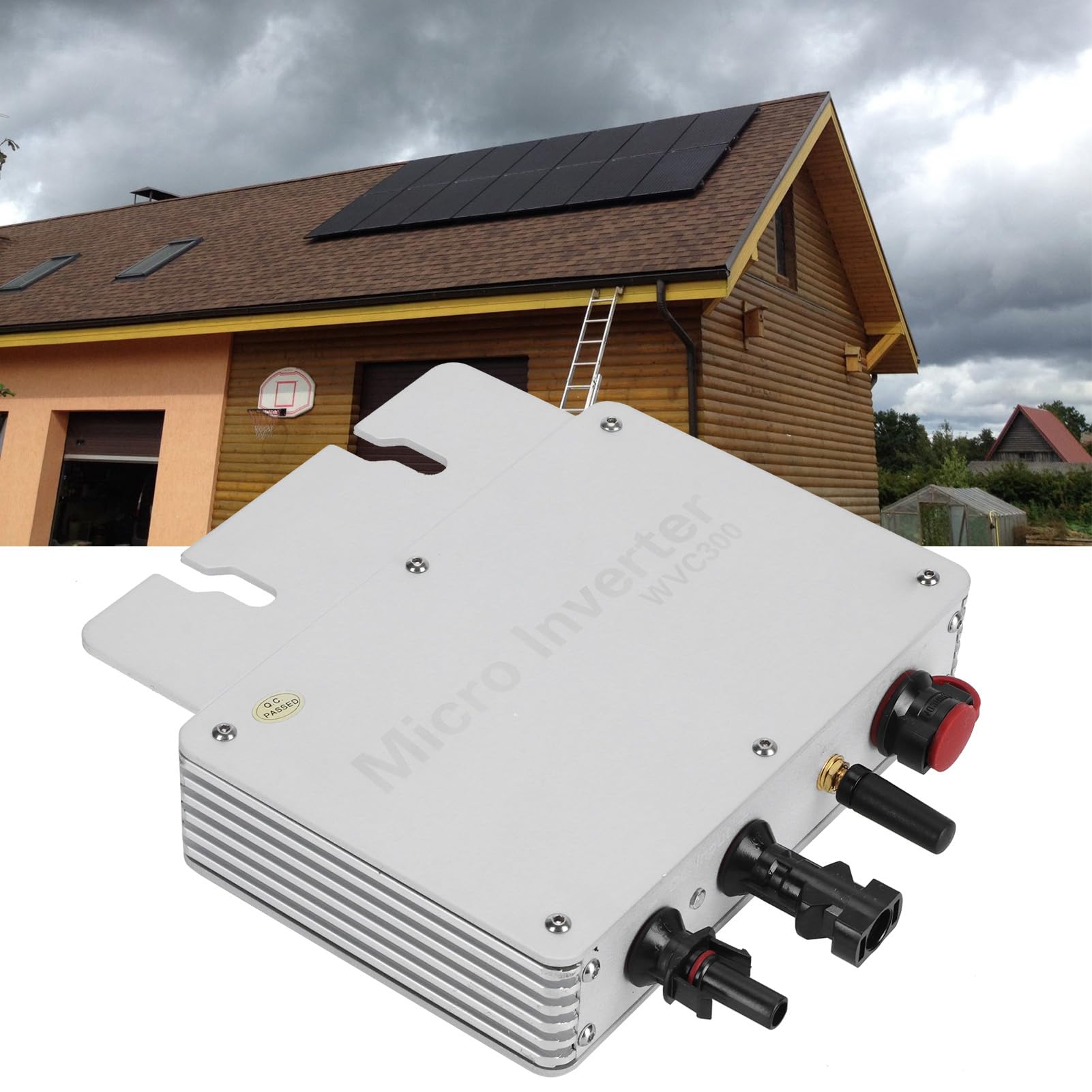 Onduleur WVC-300 Système de Génération D'énergie Photovoltaïque Solaire à Onde Sinusoïdale en Alliage D'aluminium + Composants électroniques(230 V)