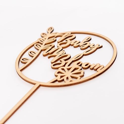 Miniatura 41 de Oh Baby - Decoración de madera para tartas, decoración de baby shower, suministros de doceración para tartas de revelación de género, accesorios Oh