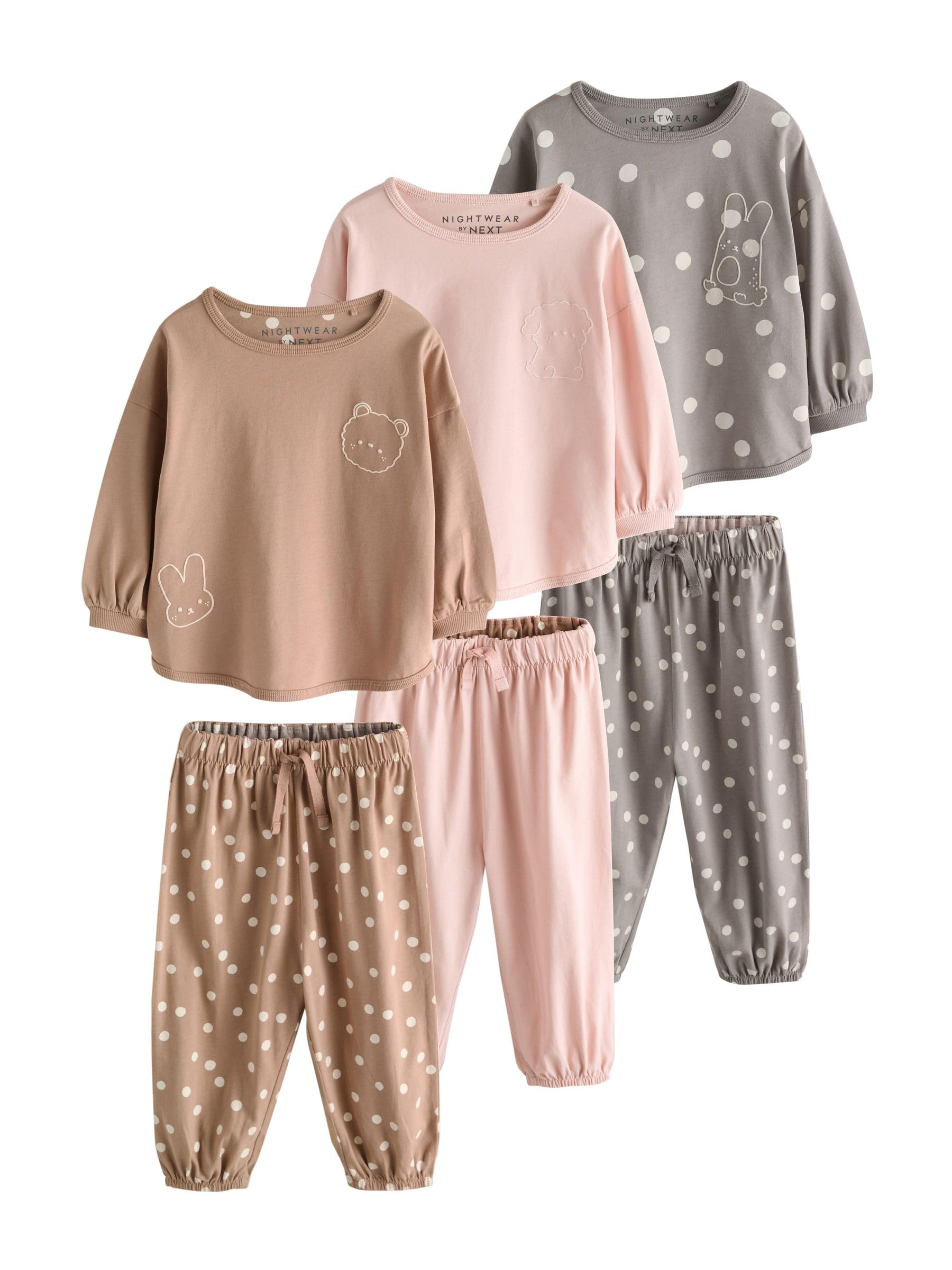 NEXT Pigiama da bambina con pantaloni da jogging