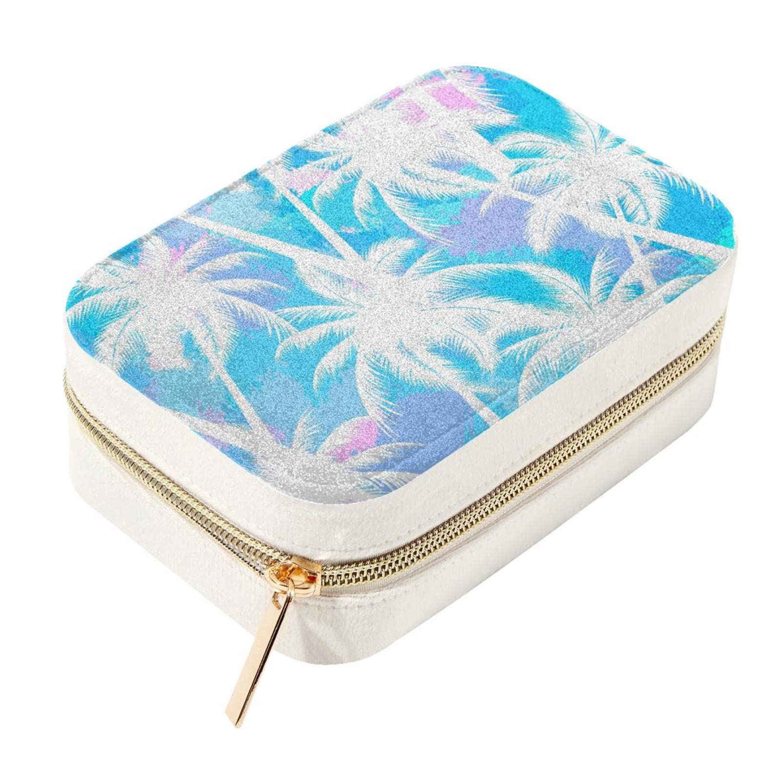 Petite boîte à bijoux tropicale pour vos voyages et week-ends