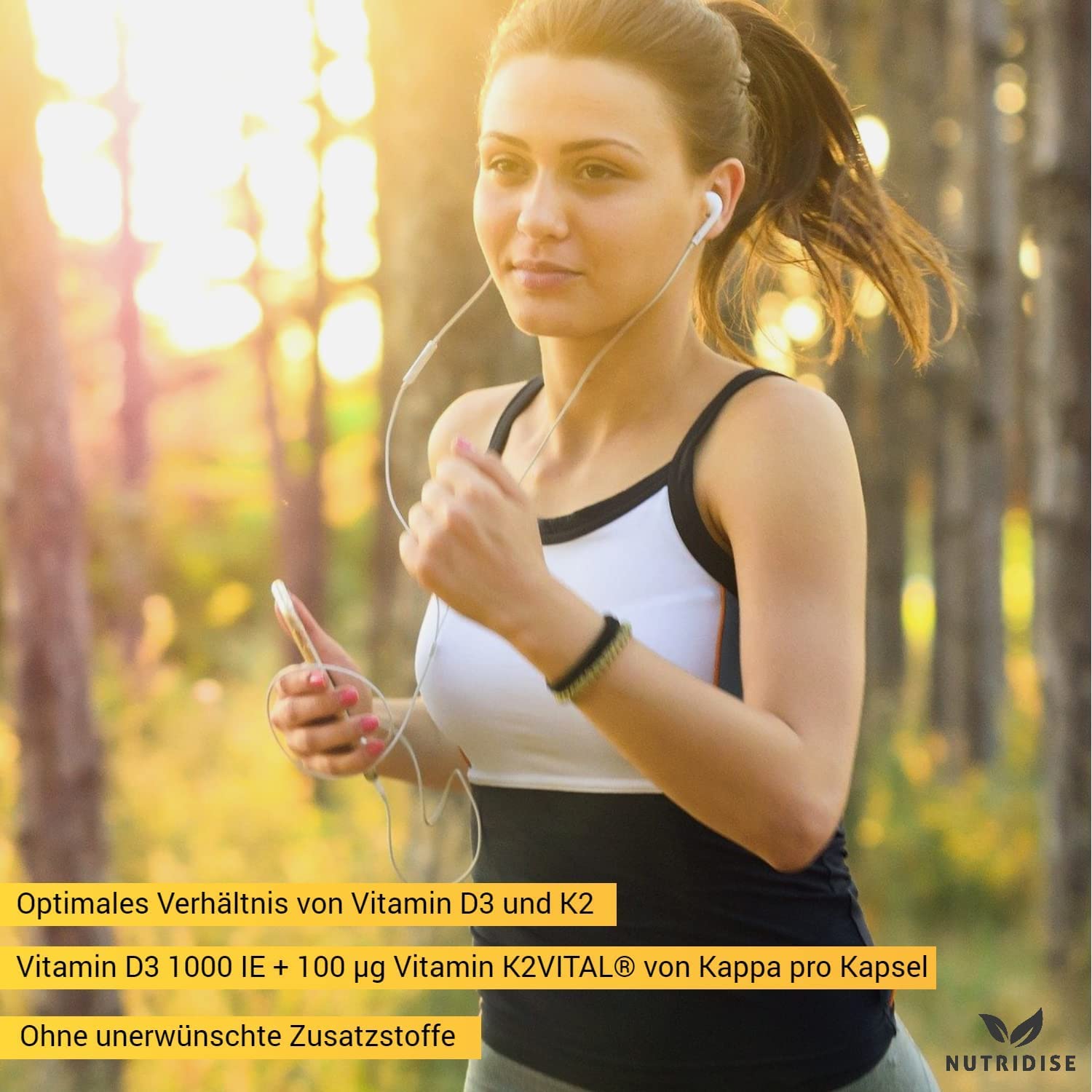 Vitamin D3 + K2 Kapseln – 1000 IE D3 + 100 µg K2VITAL MK7 99,99% Trans-Form – optimales D3 / K2 Verhältnis - hochdosiert, laborgeprüft - 180 Kapseln (Packung mit 2)