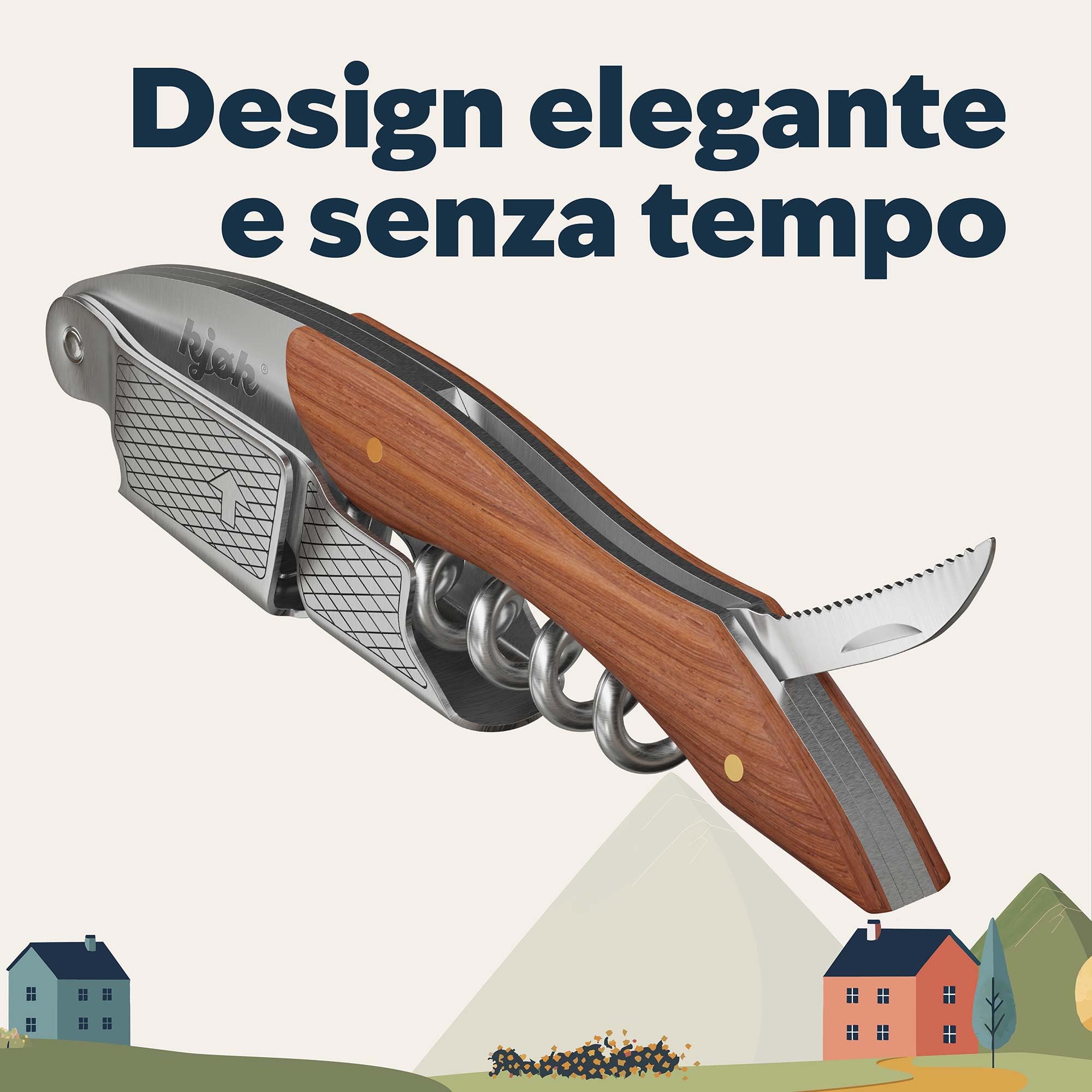 JOCXZI Apribottiglie,portatile, Durevole, In Legno Naturale, Manico In - Foto 6