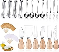 Vista 1 de Accesorios para tabla de charcutería, juego de cuchillos esparcidores, cuchillo esparcidor de mantequilla de queso, utensilios de charcutería