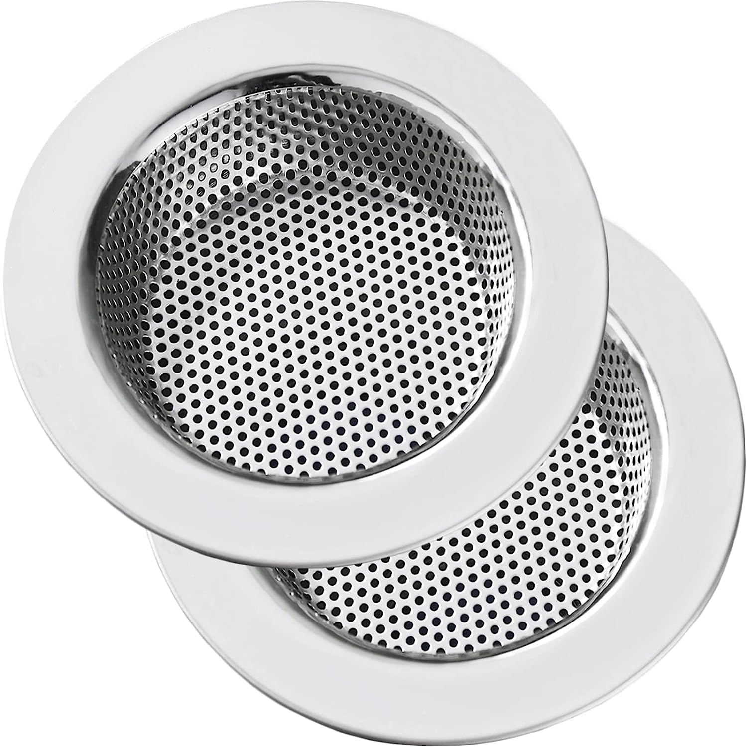 DClub SUS304 Kitchen Sink Strainer Stainless Steel, Kitchen Sink Drain Strainer, Sink Strainers with Large Wide Rim 4.5" Diameter for Kitchen Sinks. (2 Pcs Pack) (B0D1N4SPJV) Amazon Price History, Amazon Price Tracker