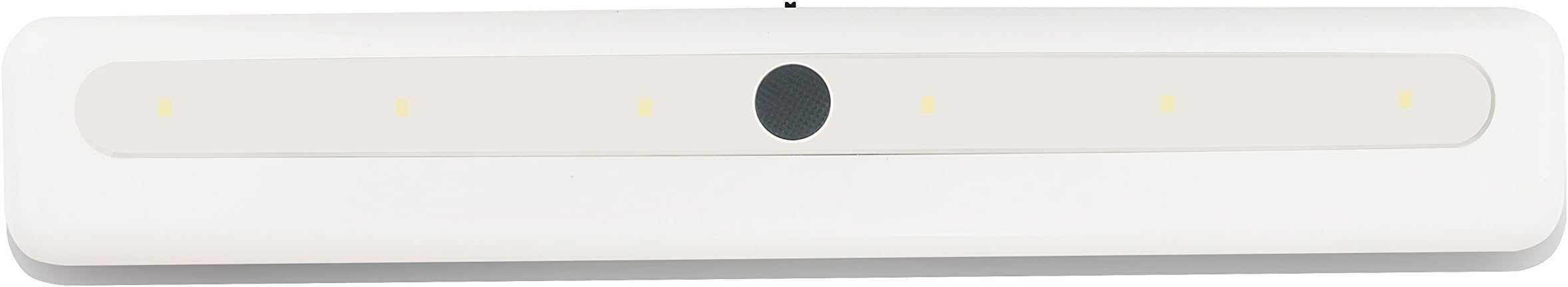 MASSIMUM LED Under Cabinet Light Battery Operate with Button Switch,Warm White 3000K,3pcs AA Battery 1.5W 85lm,11 Inch 28cm,with Magic Sticker for Surface Mounted,with holes for Hanging,ABS+PC