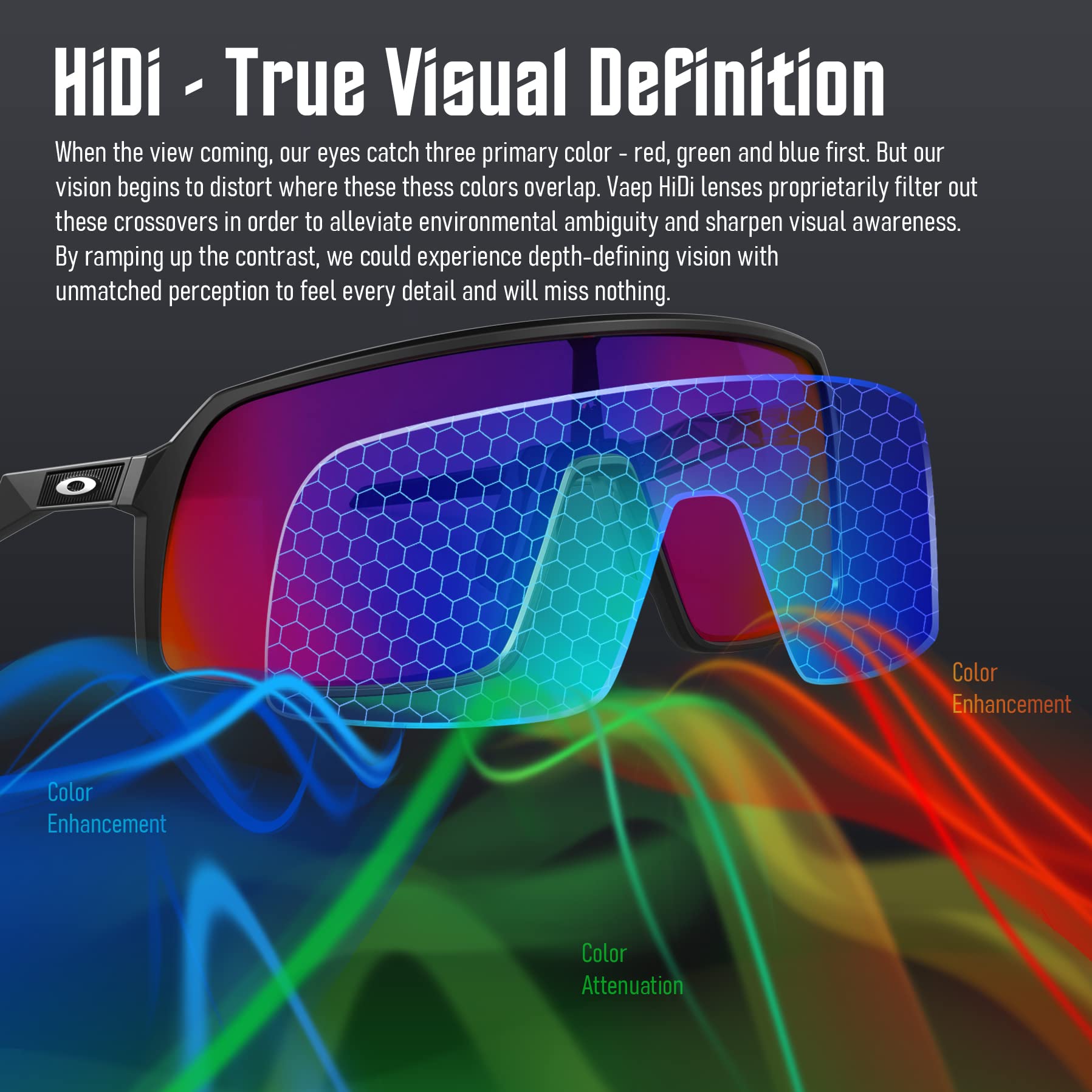 Vaep Lentes de repuesto polarizadas compatibles con gafas de sol Costa Del Mar Blackfin
