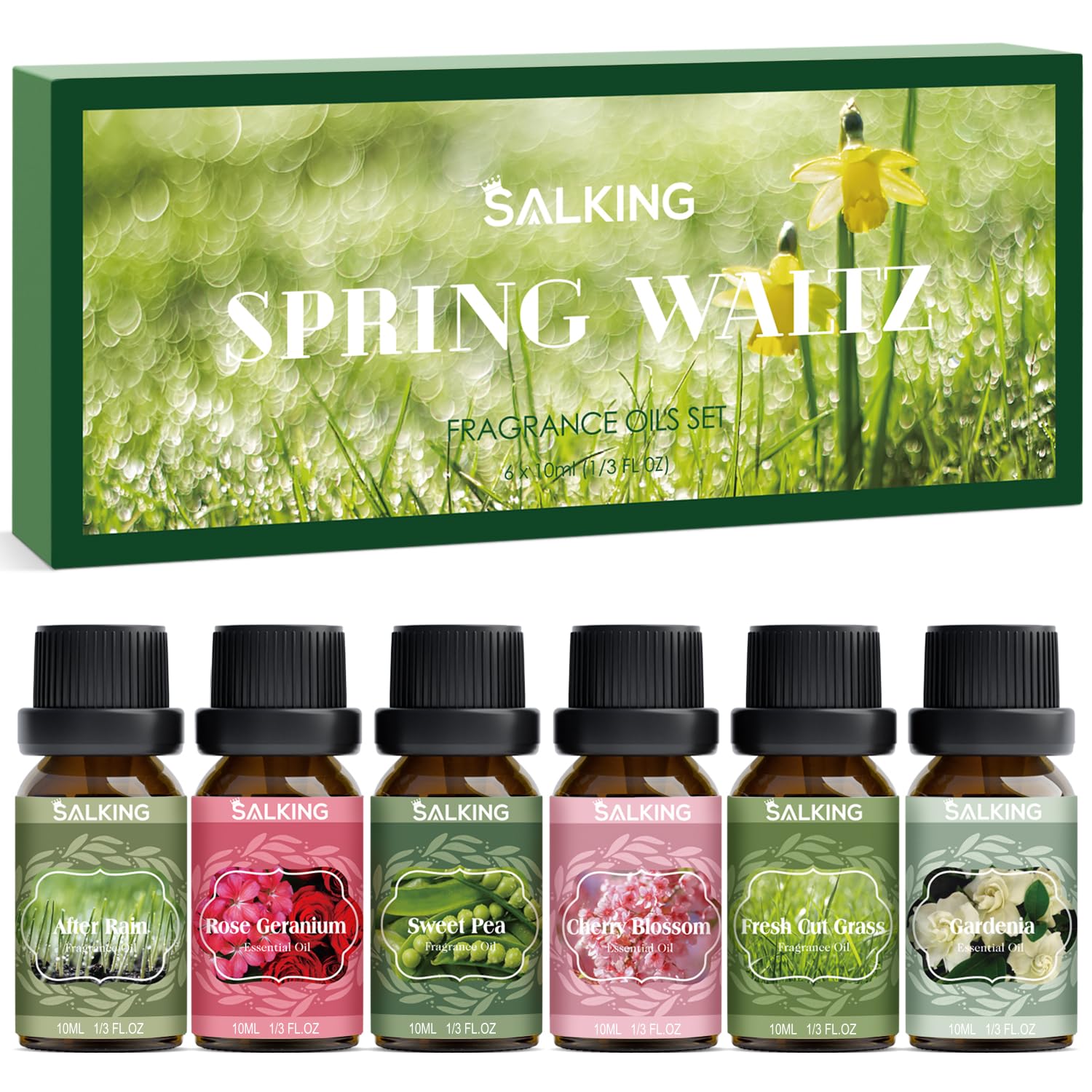 SALKING Otoño Aceites Esenciales para Humidificador Difusor, Aceites Aromáticos para Hacer Velas - Canela, Especia de Calabaza, Sidra de Manzana, Vainilla, Pino del Bosque, Snickerdoodle — view 11