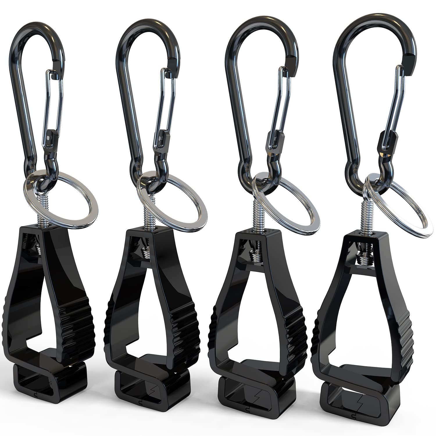 4-Pack Glove Clips for Work Glove Holders, Ideal for Glove Clips for Construction