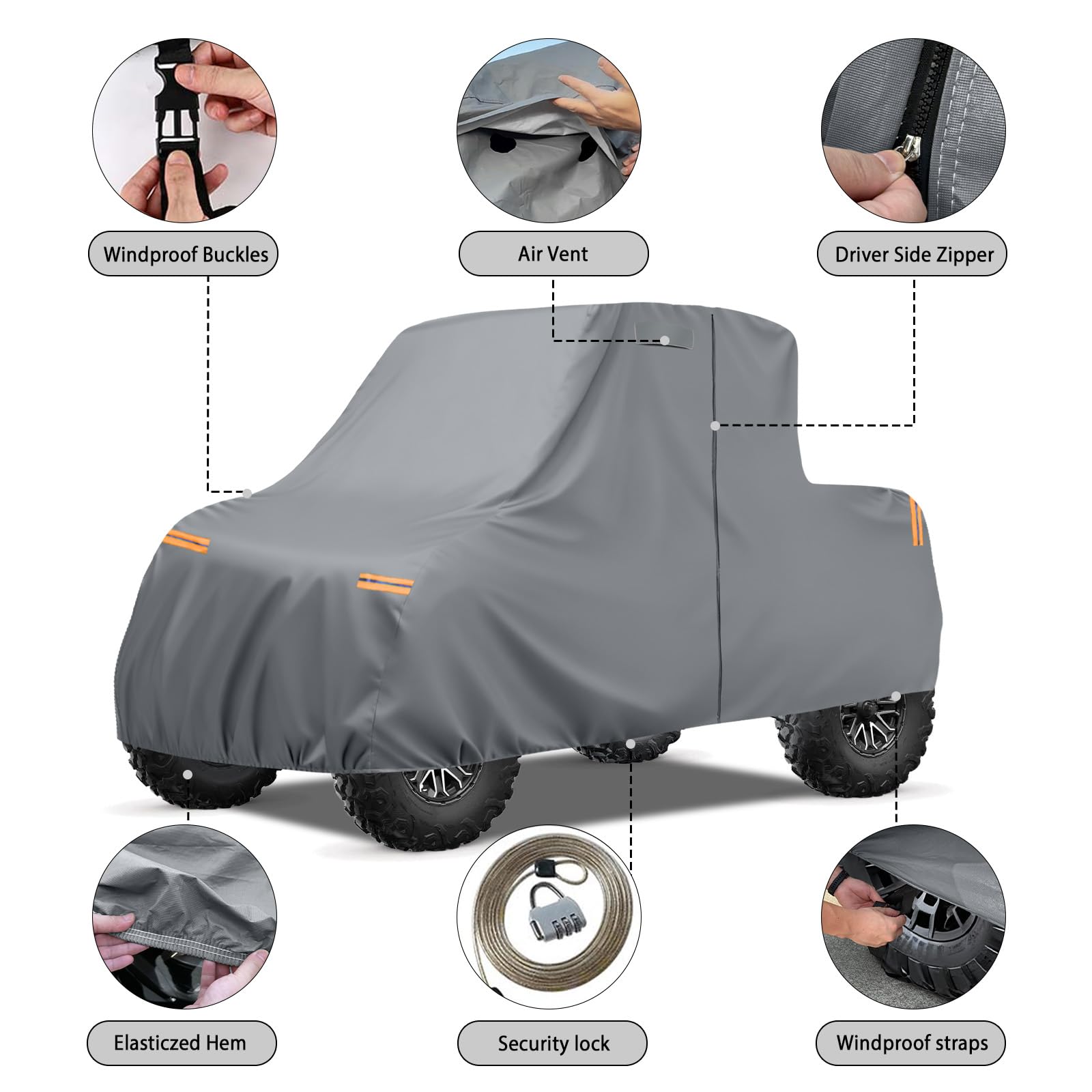 UTV Housse Moto Exterieur pour 2021-2026 Yamaha Wolverine RMAX2 1000 RMAX4 1000 Compact 2018-2026 Wolverine X2/X4(850 & 1000cc Models), Bache de Protection Impermeable Résistant aux intempéries