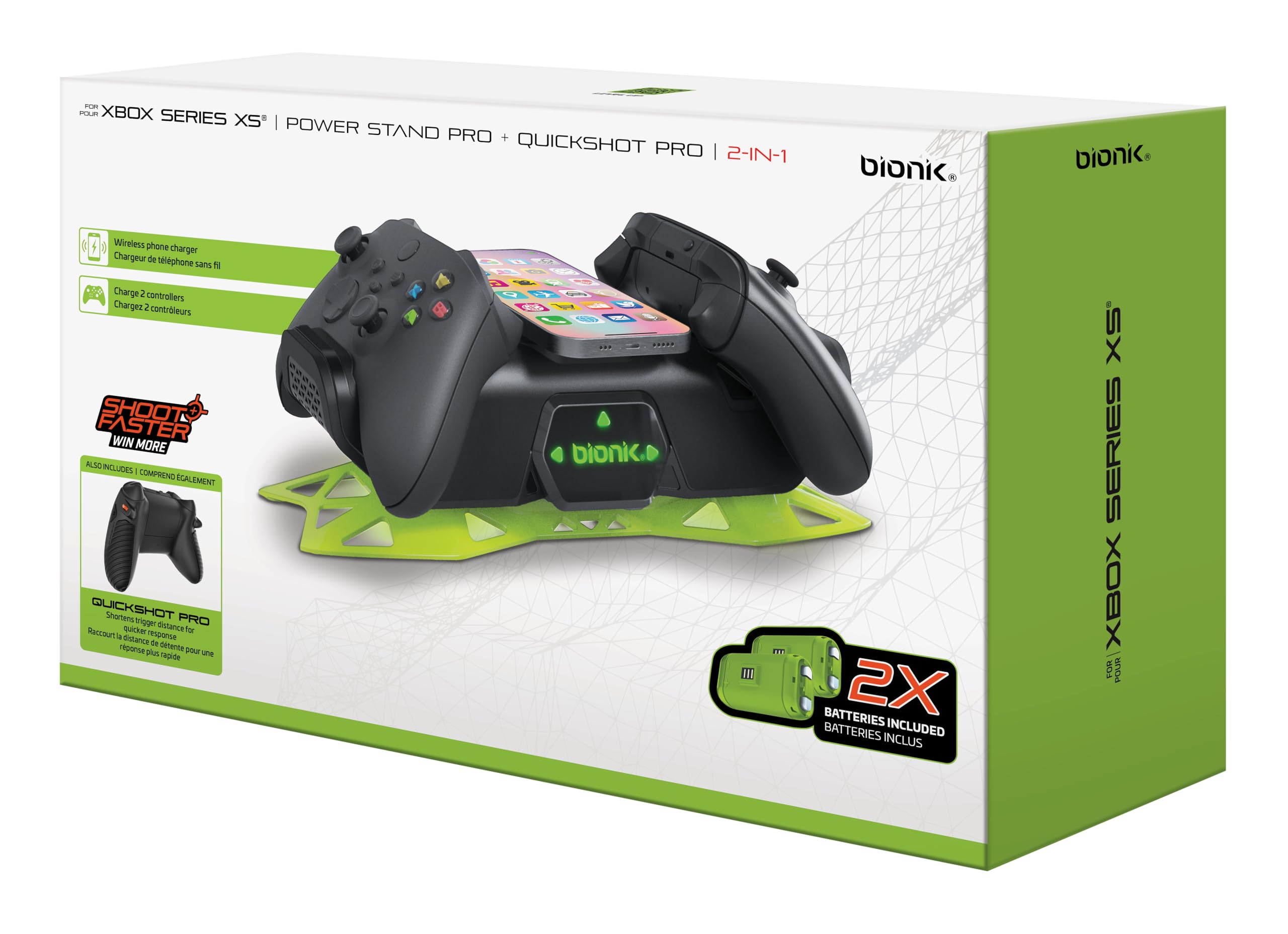 brunt BAR10 S マインドコントローラー　セット　ブラント Amazon.com: Bionik Power Stand Pro Bundle: Chargers for Xbox X